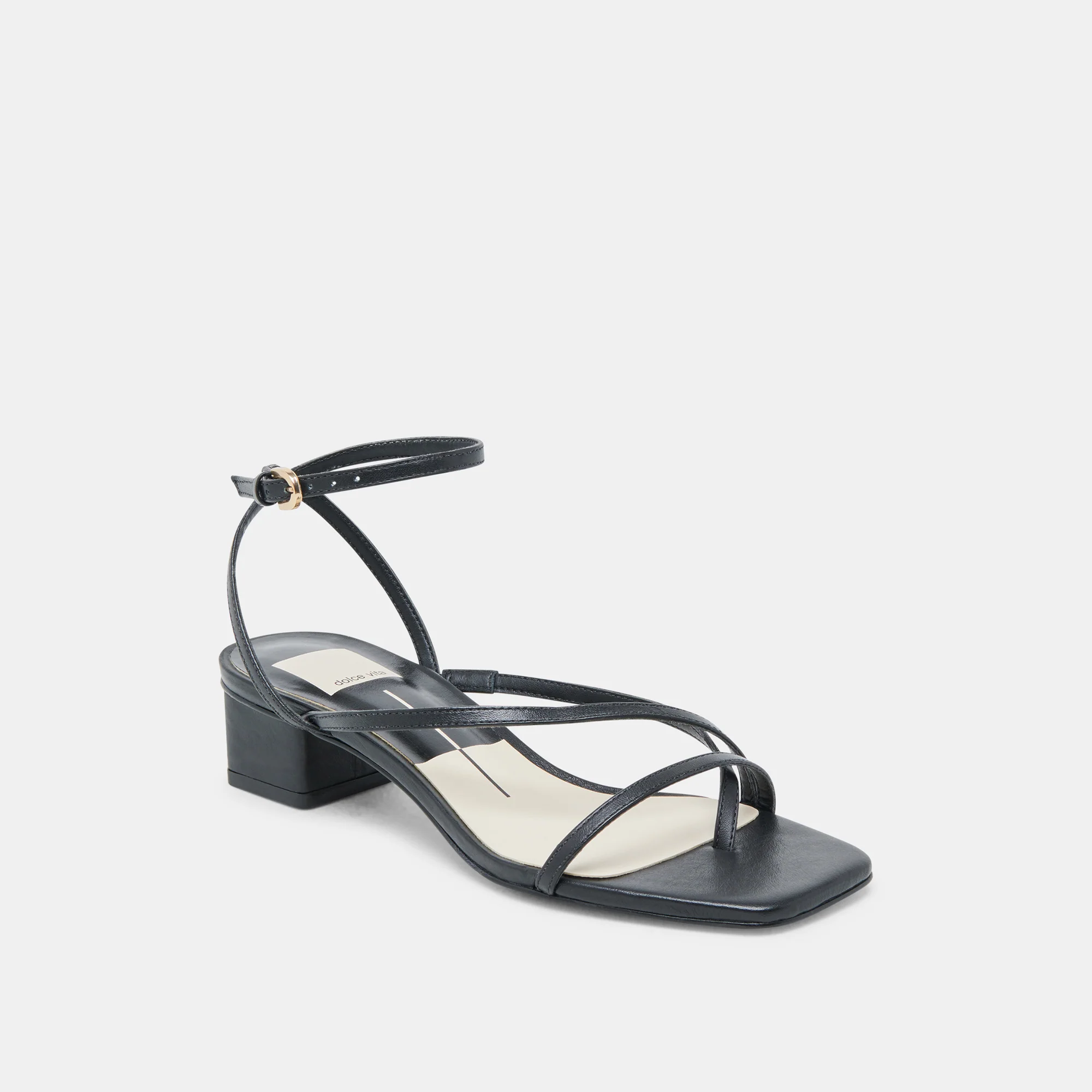 KARLOS WIDE SANDALS BLACK LEATHER - Image 2