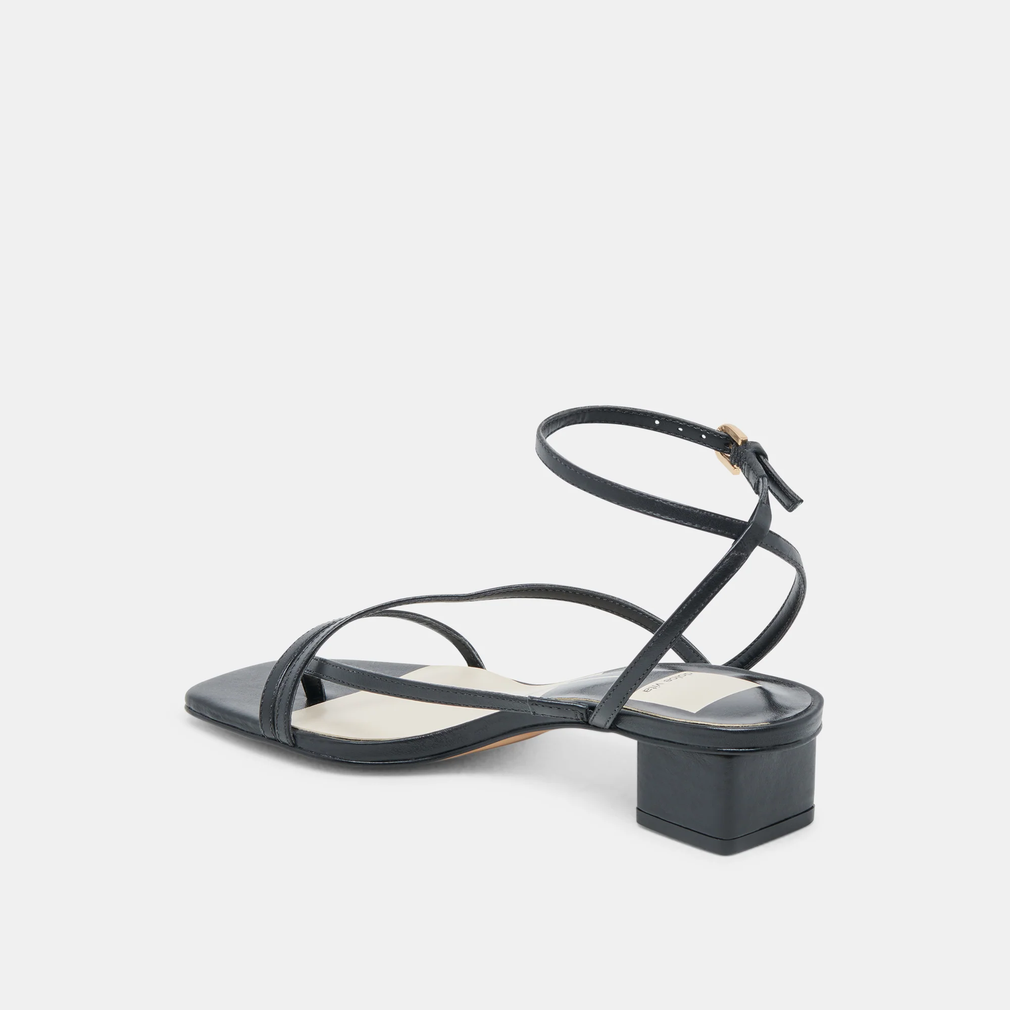 KARLOS WIDE SANDALS BLACK LEATHER - Image 5