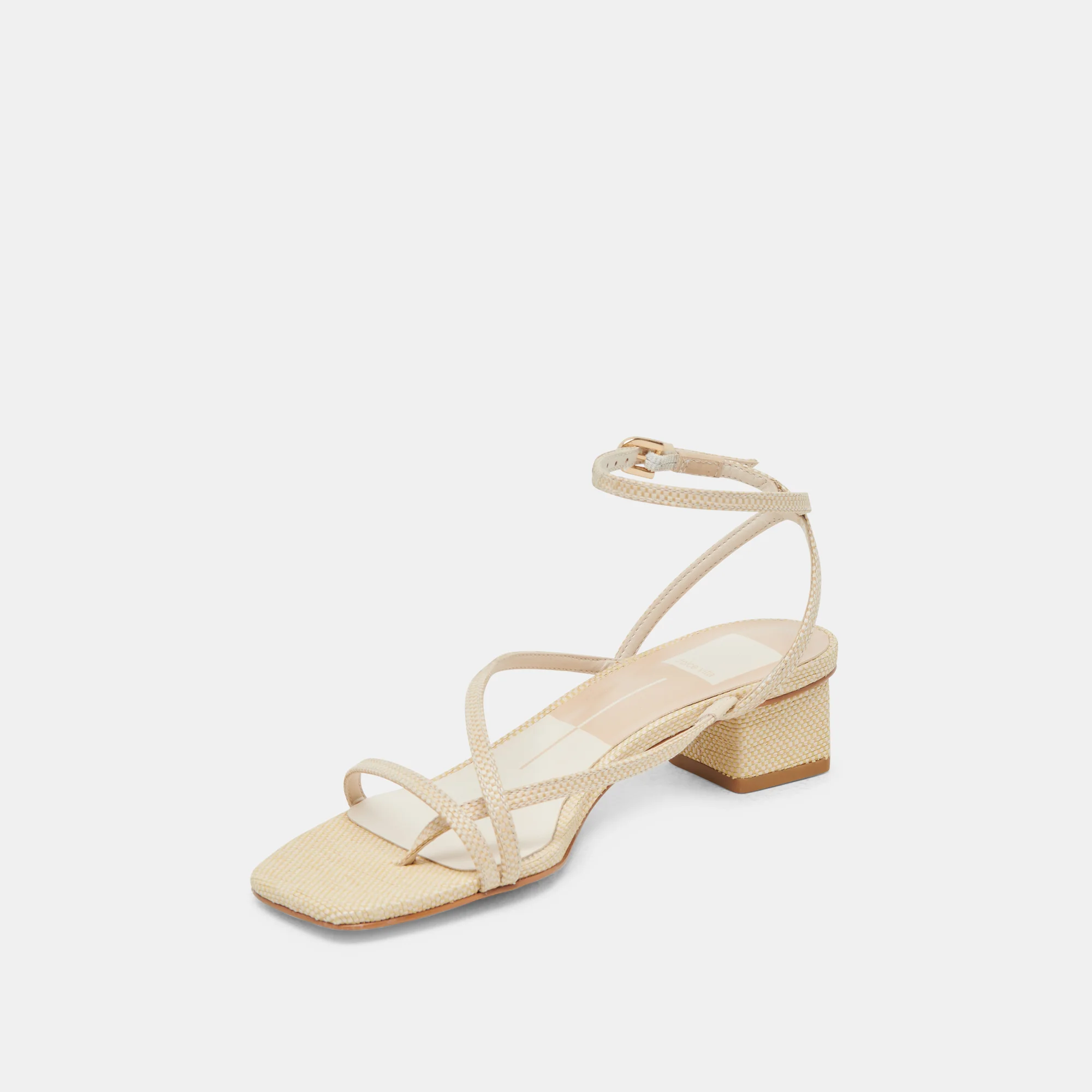 KARLOS WIDE SANDALS NATURAL WOVEN RAFFIA - Image 4