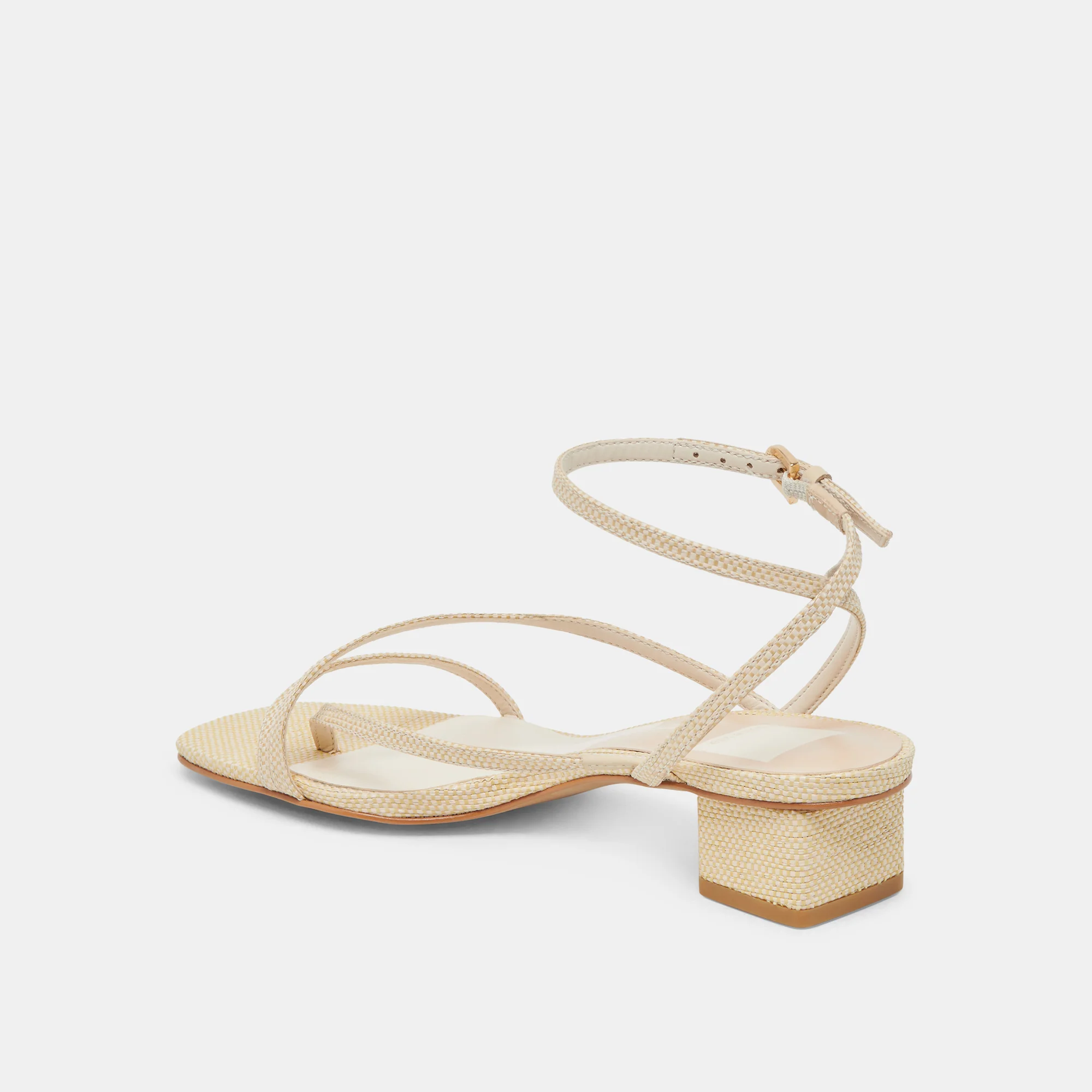 KARLOS WIDE SANDALS NATURAL WOVEN RAFFIA - Image 5