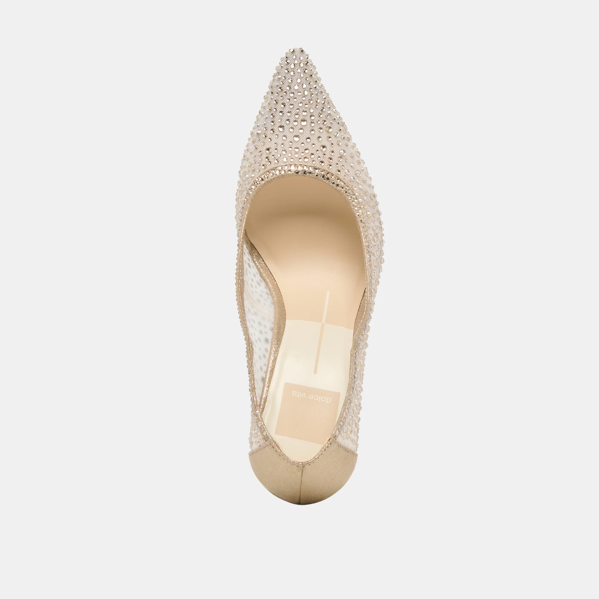 KASHE CRYSTAL HEELS LT GOLD MESH - Image 10