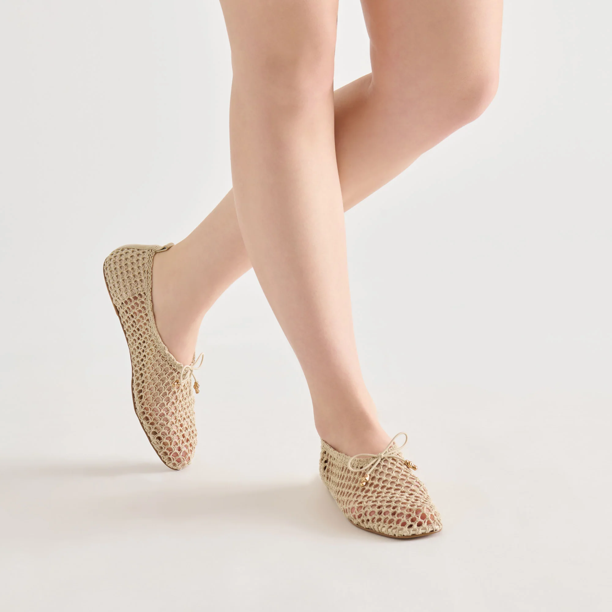 KAYLYN FLATS OATMEAL CROCHET - Image 6