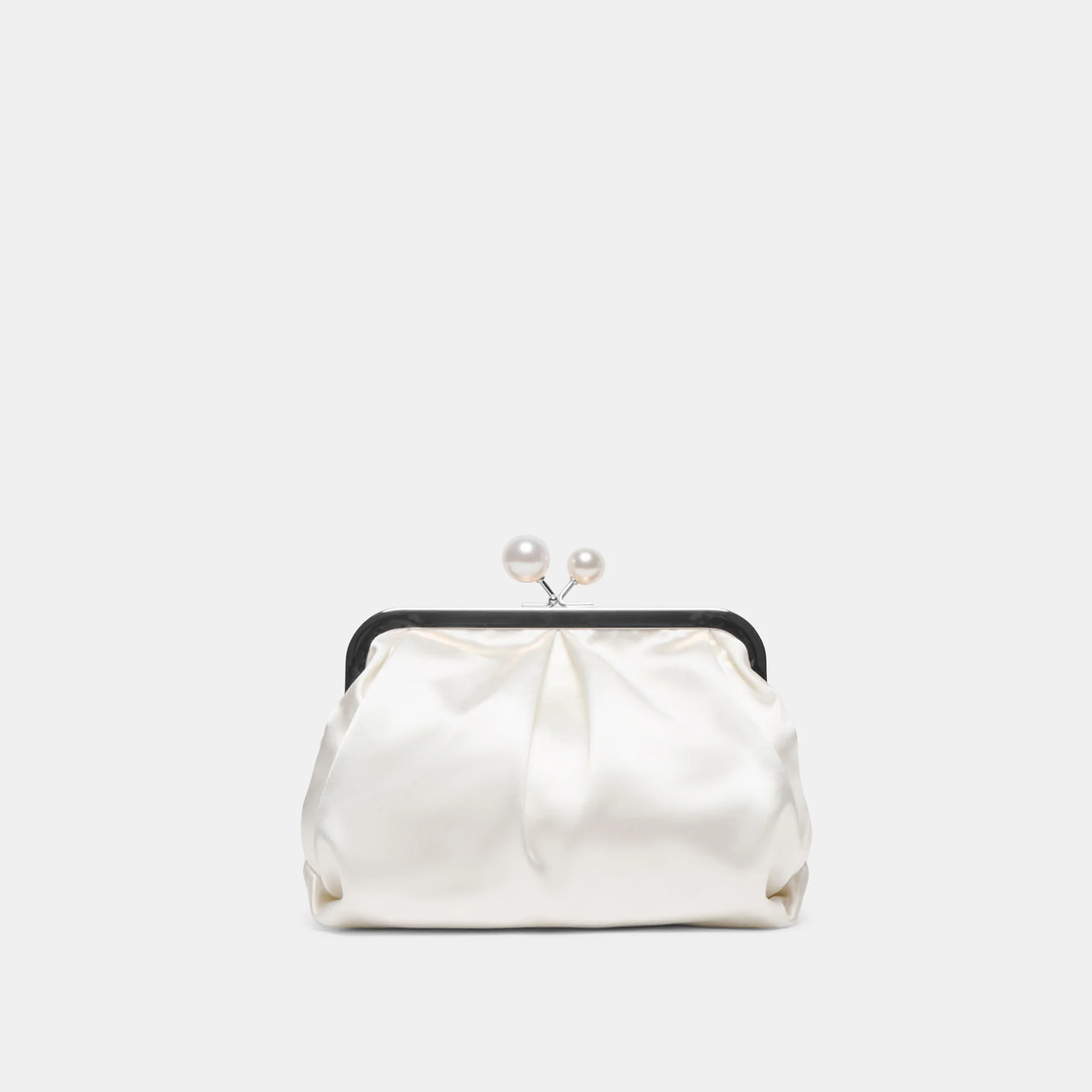 KENDALL CLUTCH WHITE SATIN - Image 5
