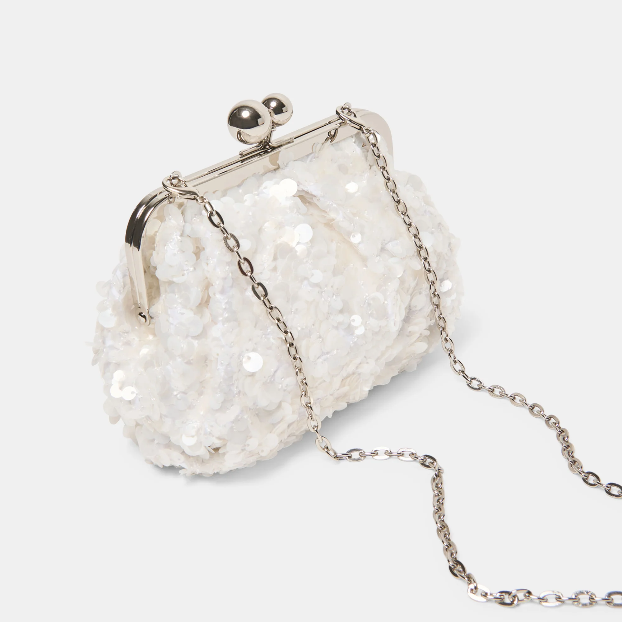 KENDALL CLUTCH WHITE SEQUIN - Image 10