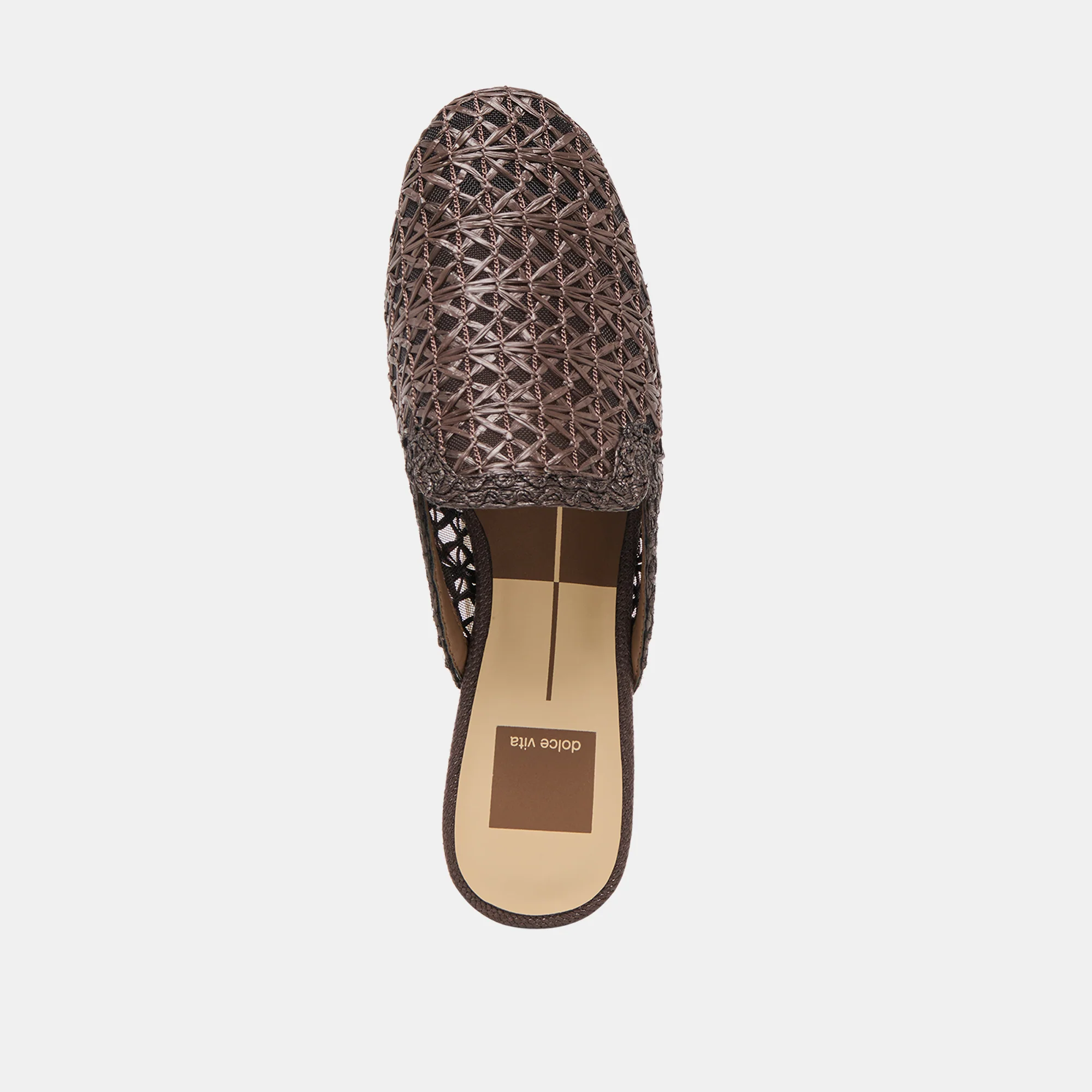 KIRT FLATS CHOCOLATE CROSS HATCH RAFFIA - Image 8