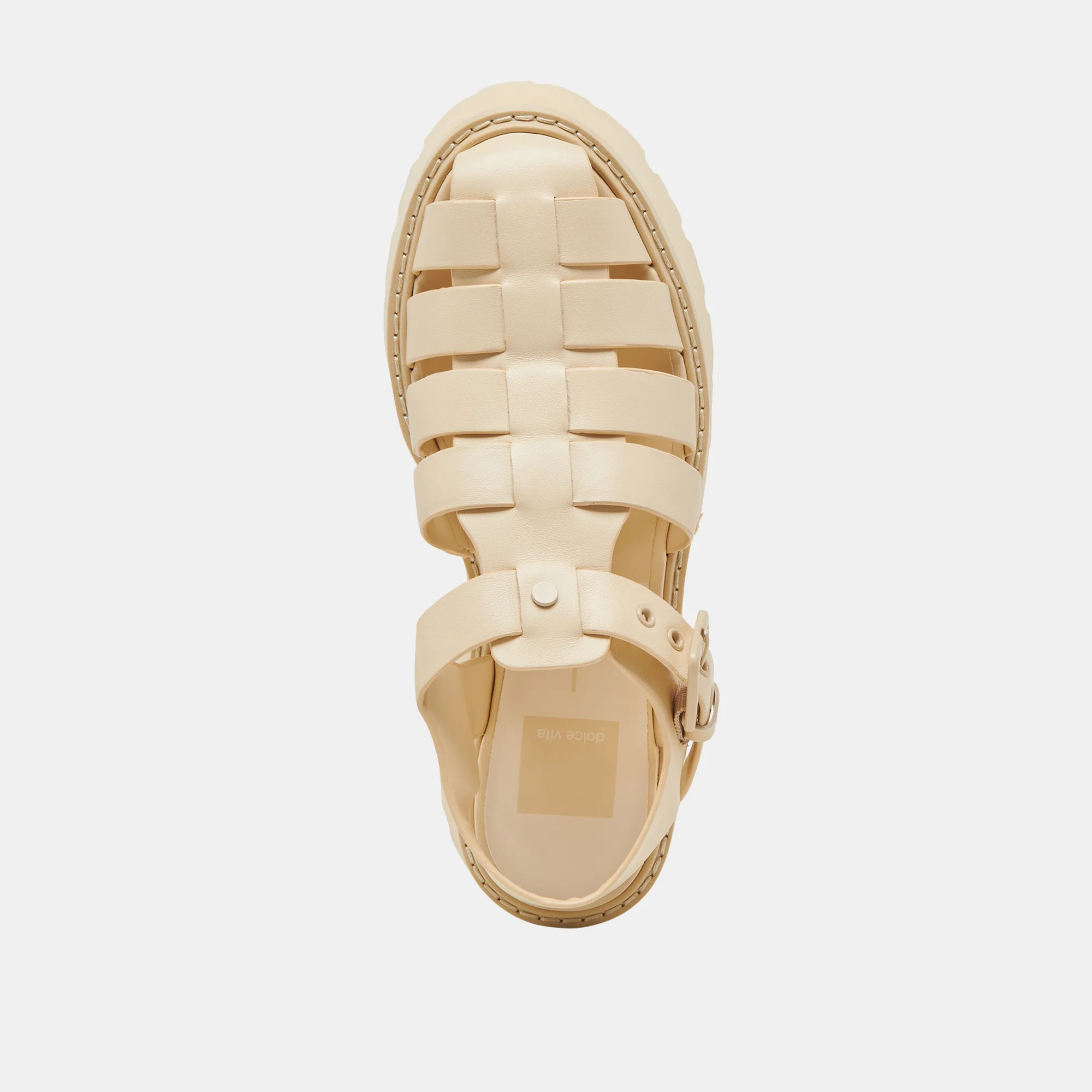 LASLY TONAL SANDALS LIGHT YELLOW LEATHER - Image 10