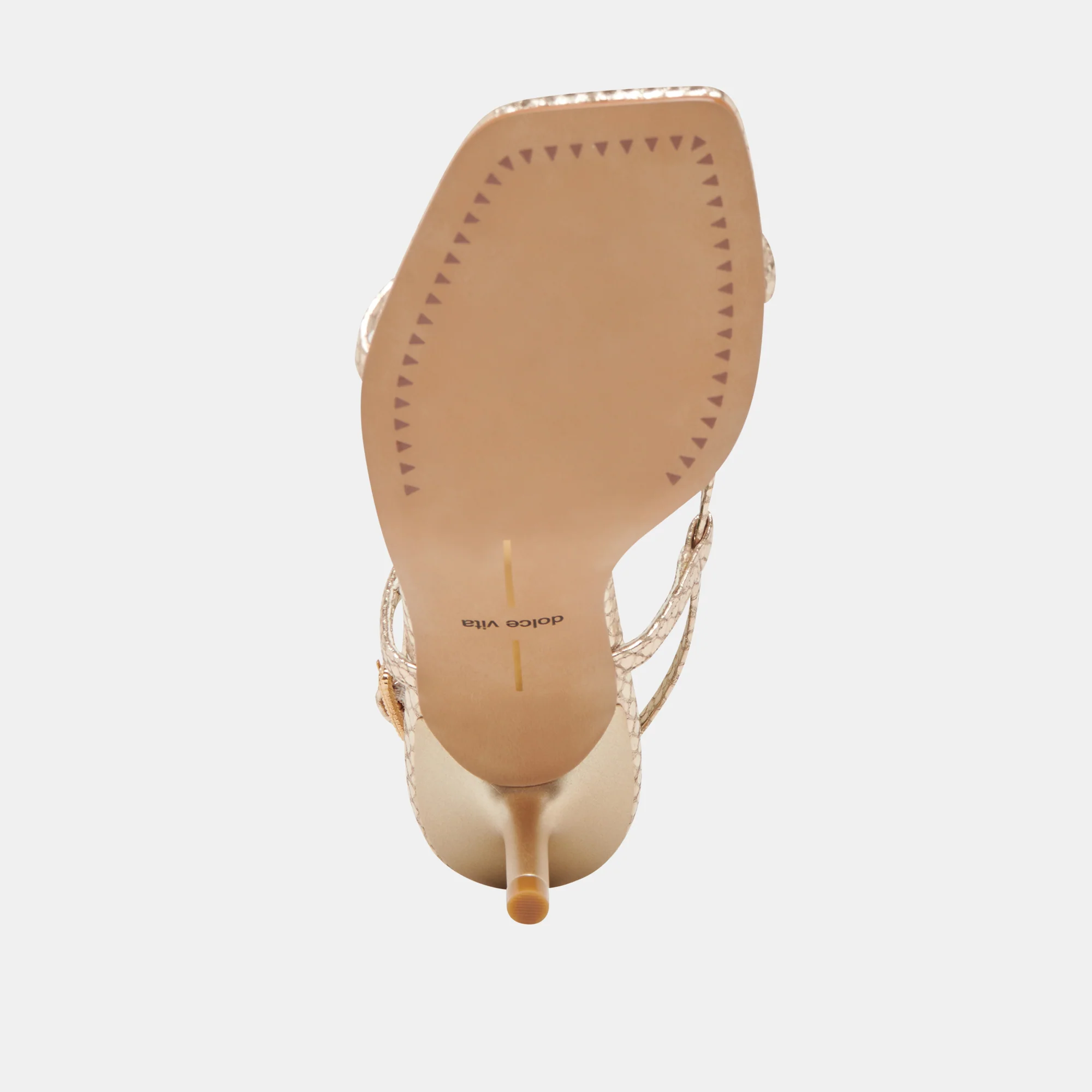 LAURY HEELS CHAMPAGNE EMBOSSED LEATHER - Image 13