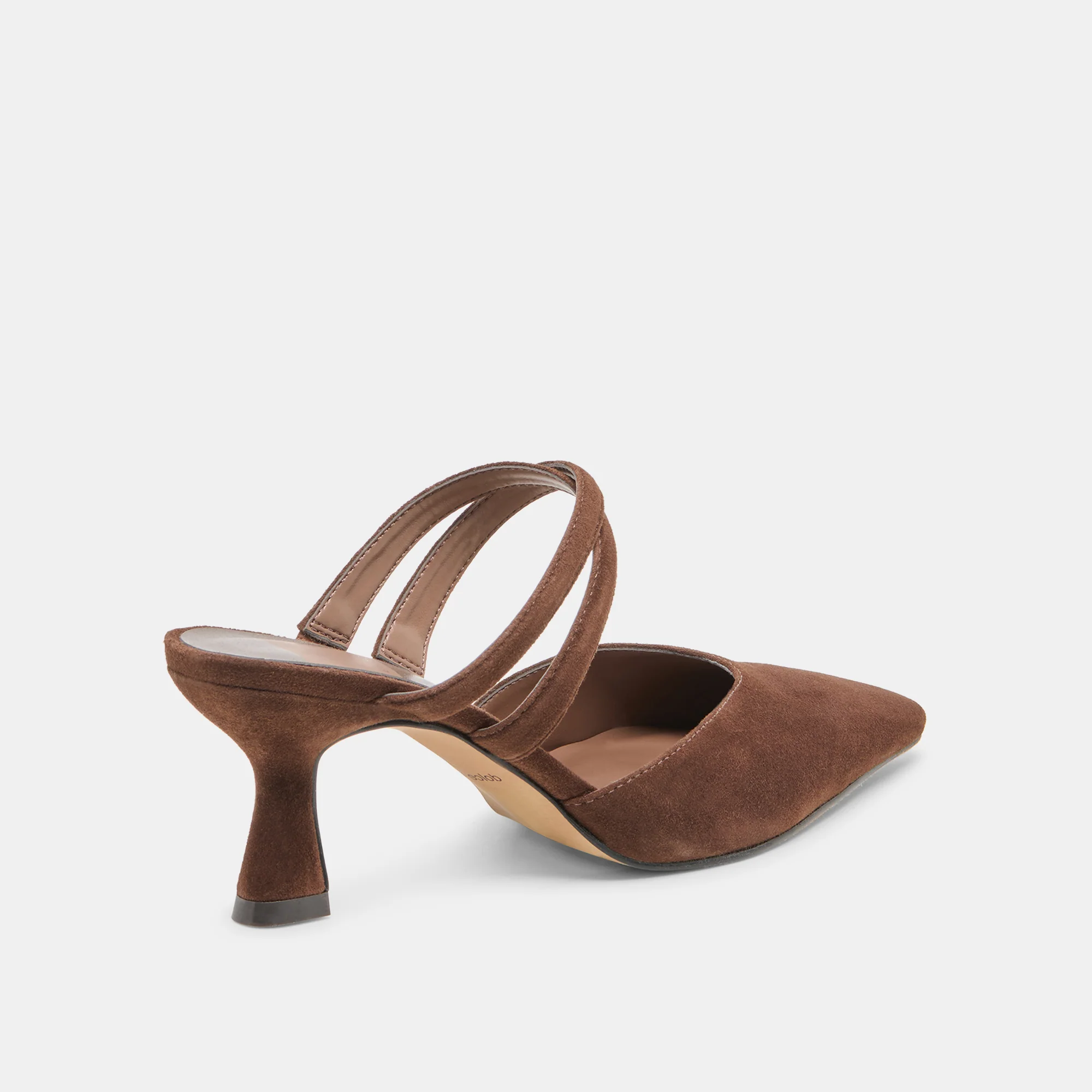 LINORE HEELS DK BROWN SUEDE - Image 3