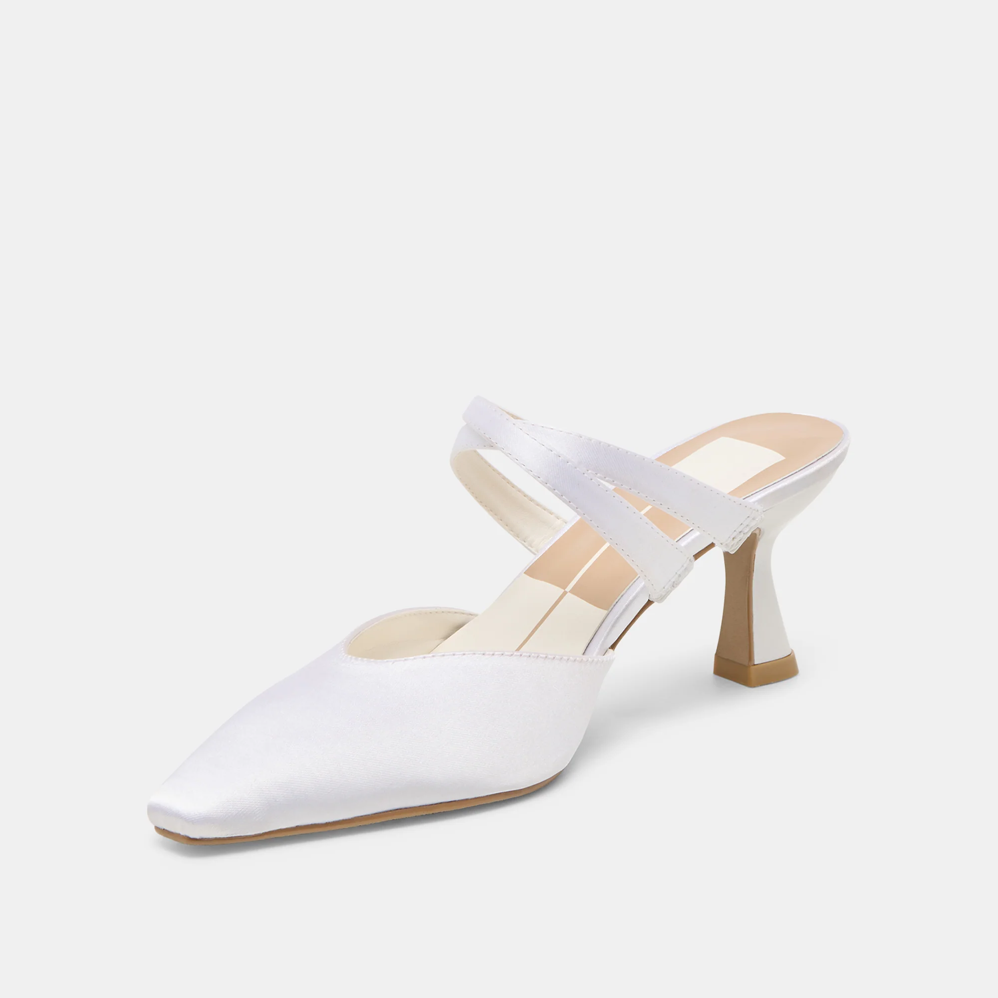 LINORE HEELS TRUE WHITE SATIN - Image 5