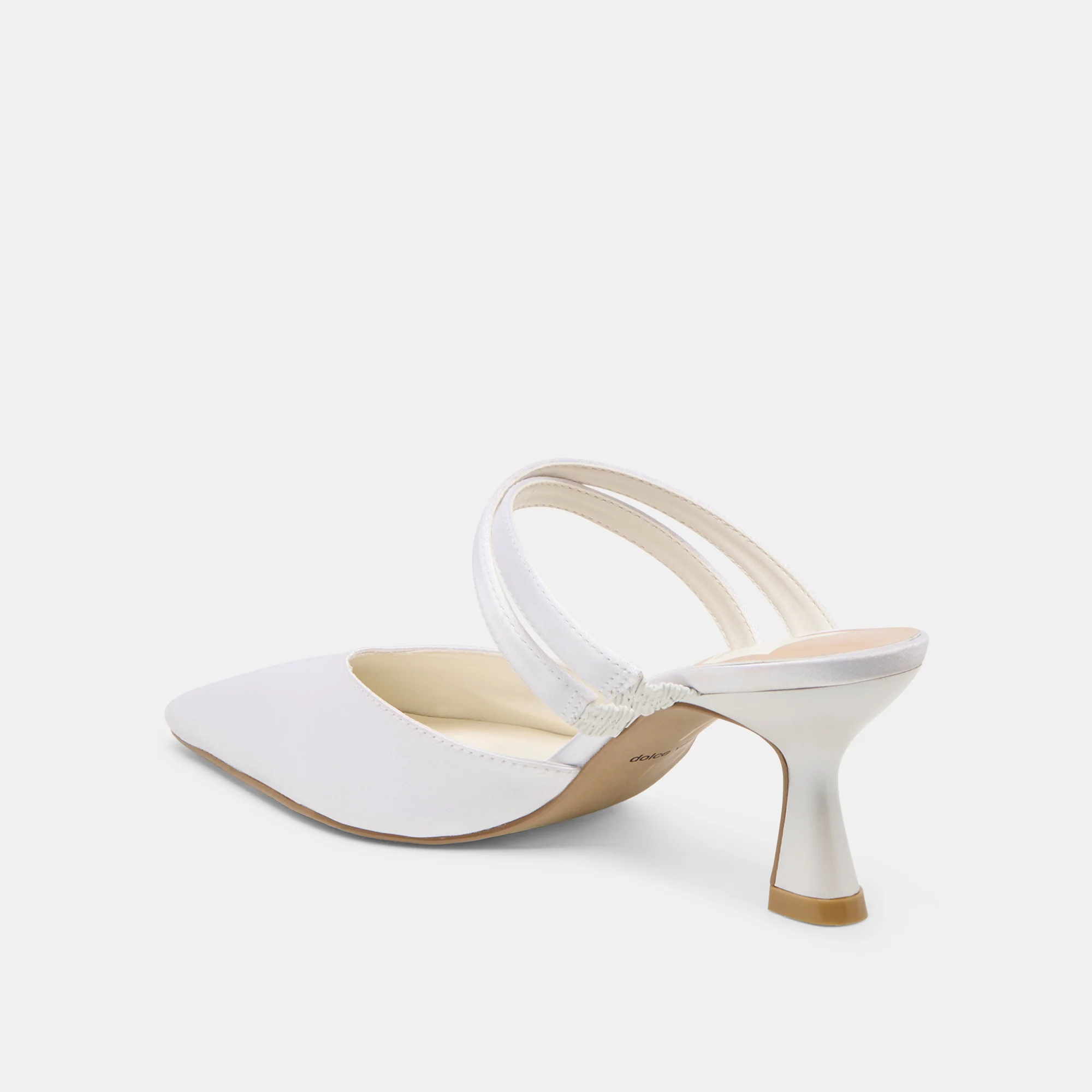 LINORE HEELS TRUE WHITE SATIN - Image 6
