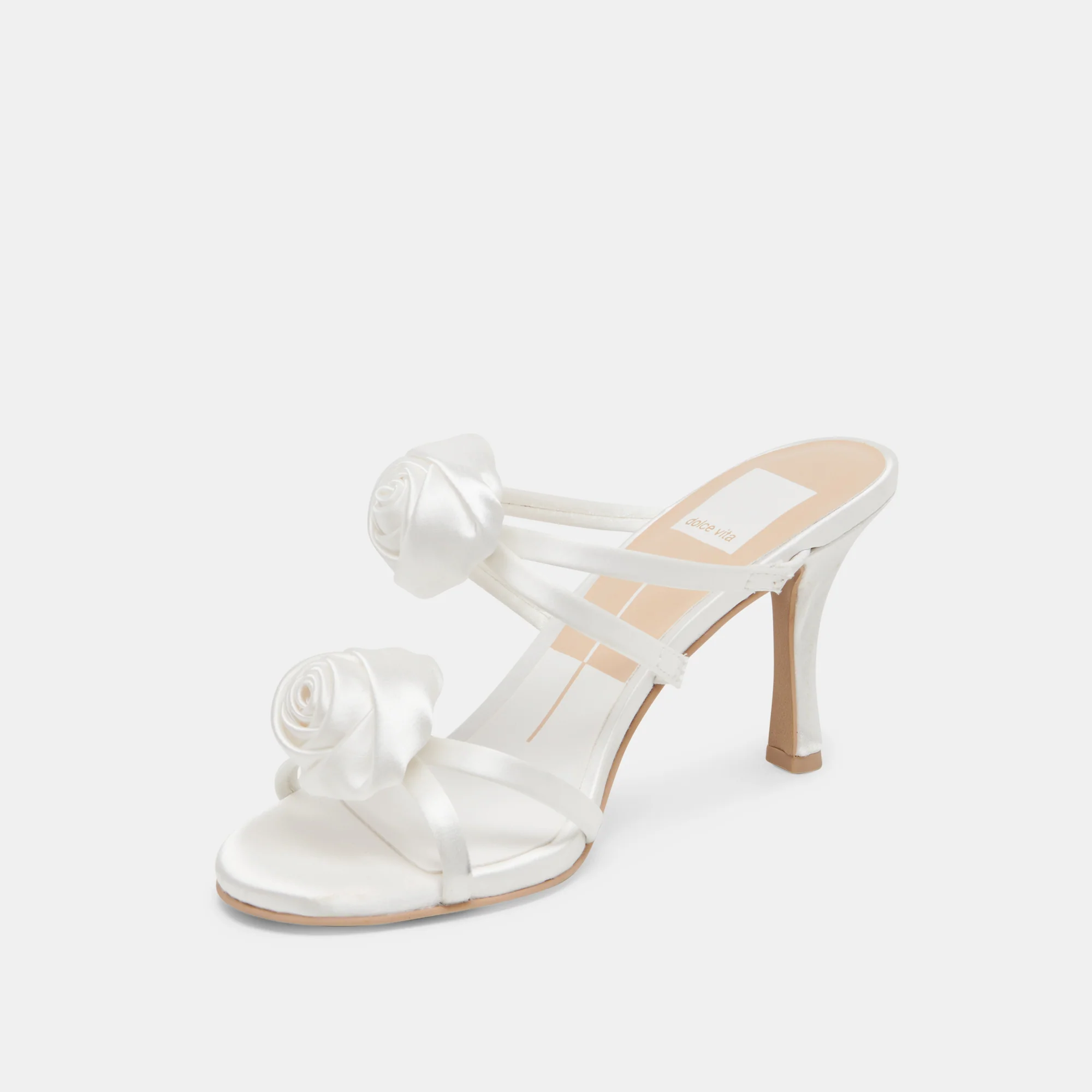 LINZY HEELS TRUE WHITE SATIN - Image 6