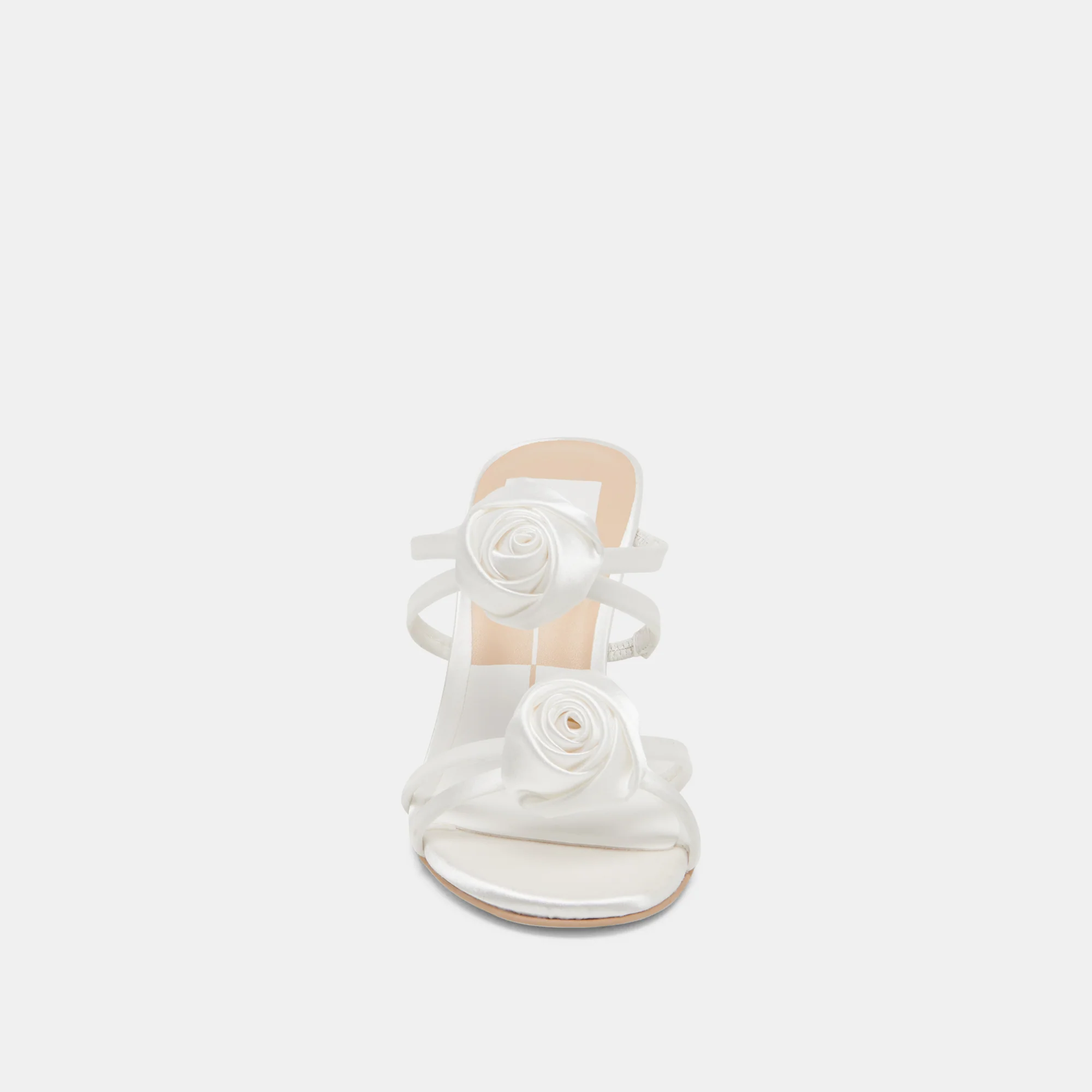 LINZY HEELS TRUE WHITE SATIN - Image 8