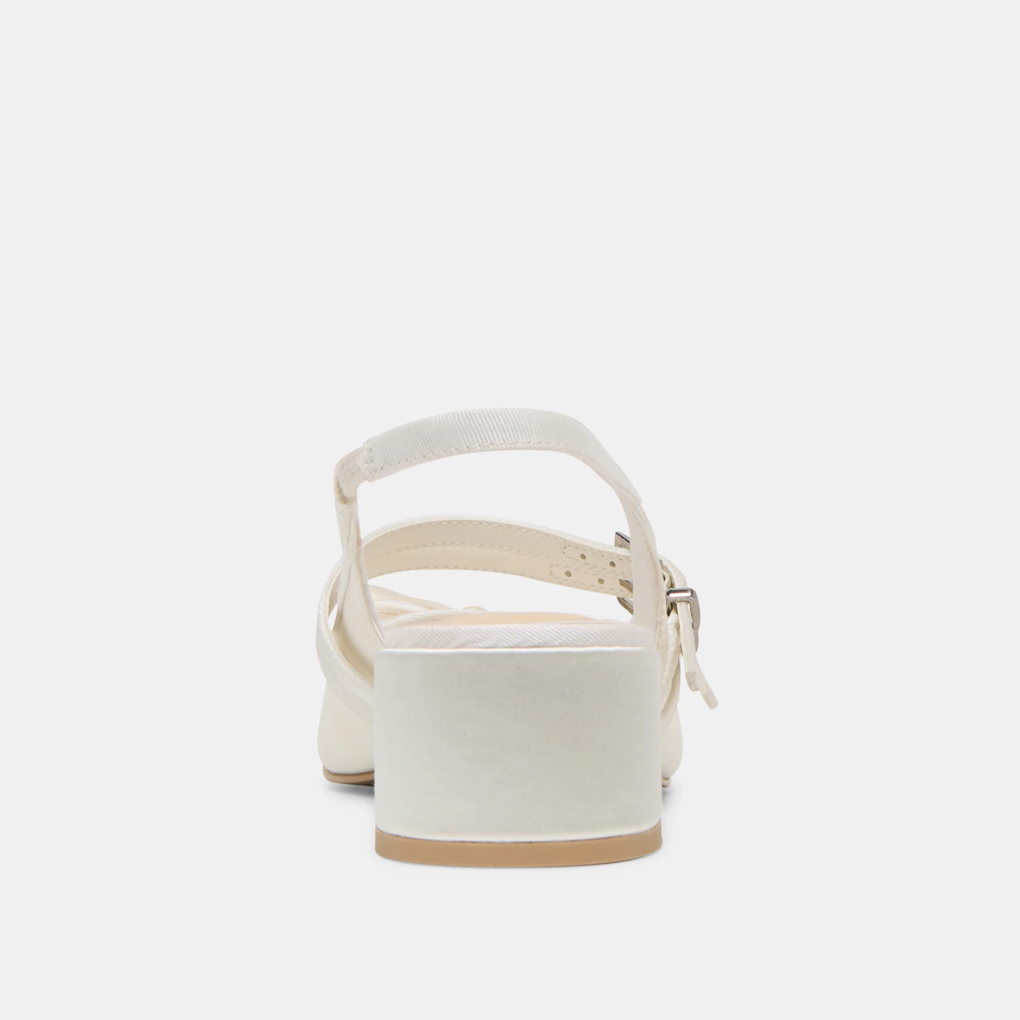 LORIS HEELS TRUE WHITE SATIN - Image 8