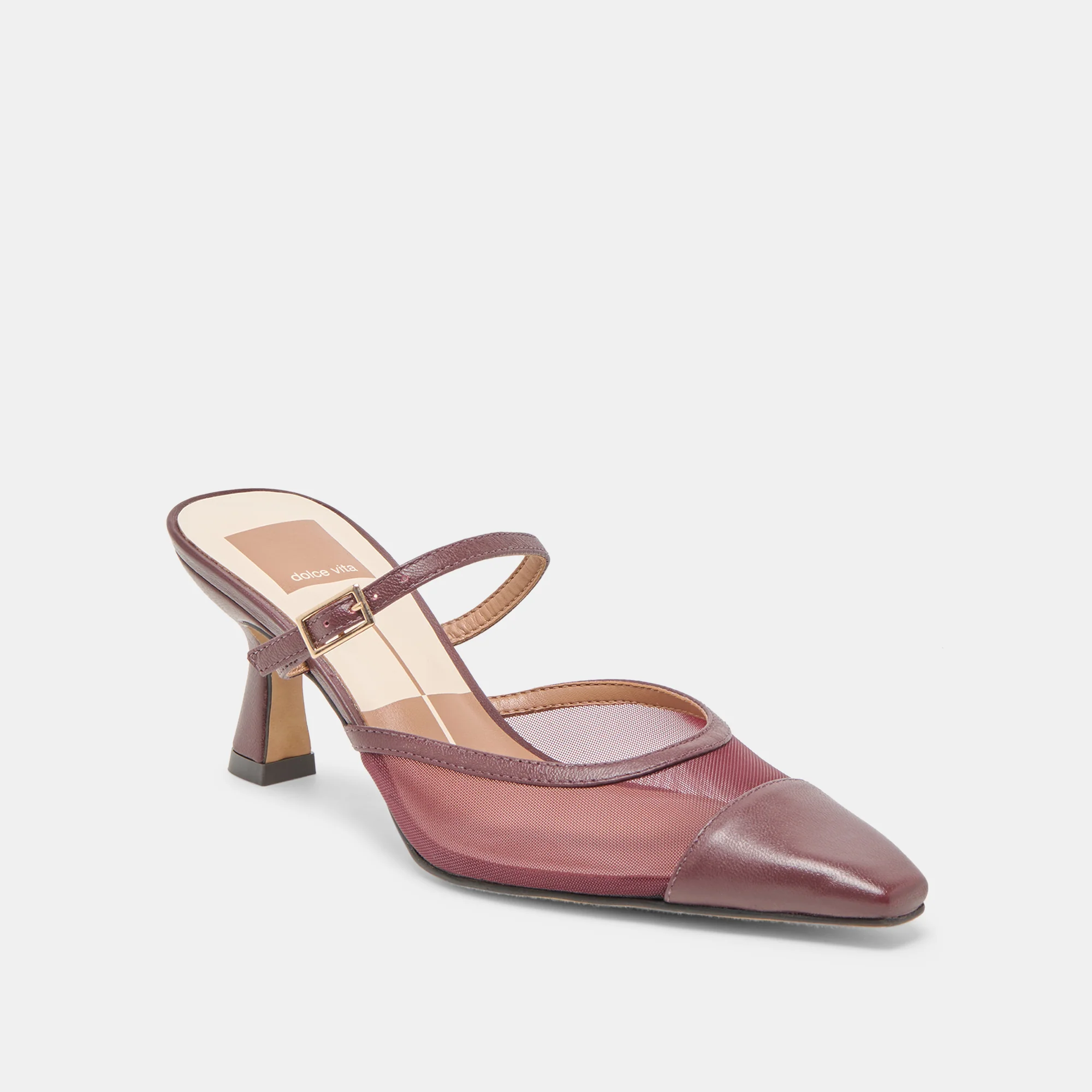 LOYD HEELS BURGUNDY MESH - Image 3