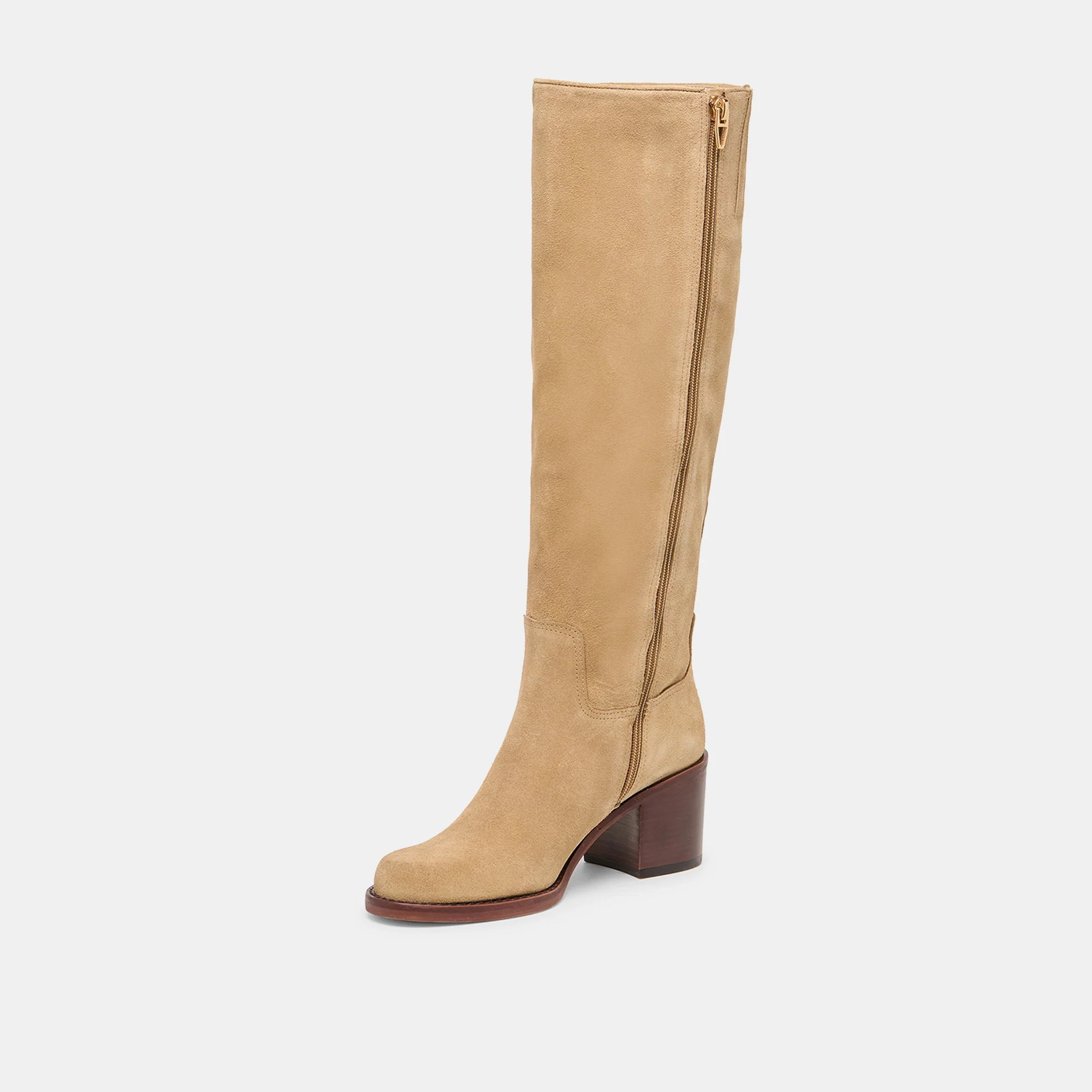 LUCYLE BOOTS DK TAUPE SUEDE - Image 4