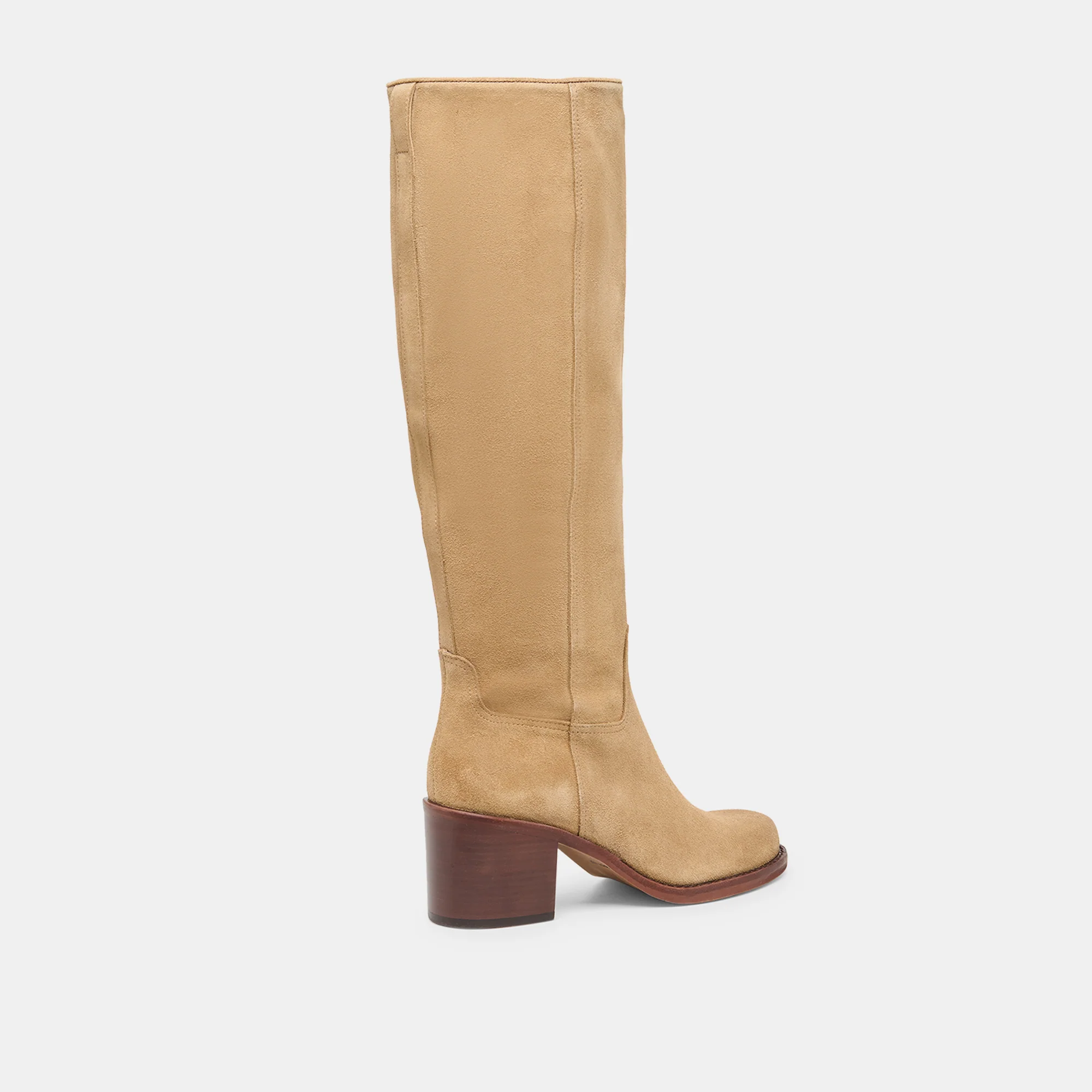 LUCYLE WIDE CALF BOOTS DK TAUPE SUEDE - Image 3