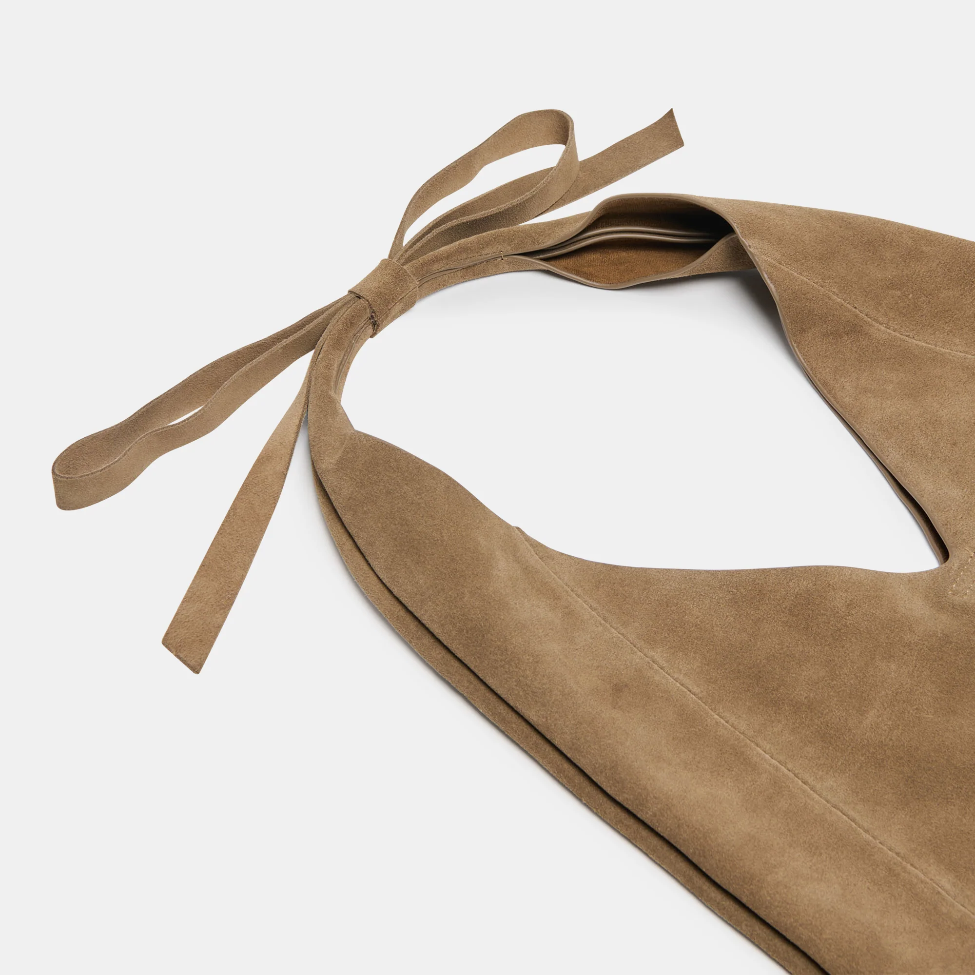 MARIE TOTE OLIVE SUEDE - Image 3