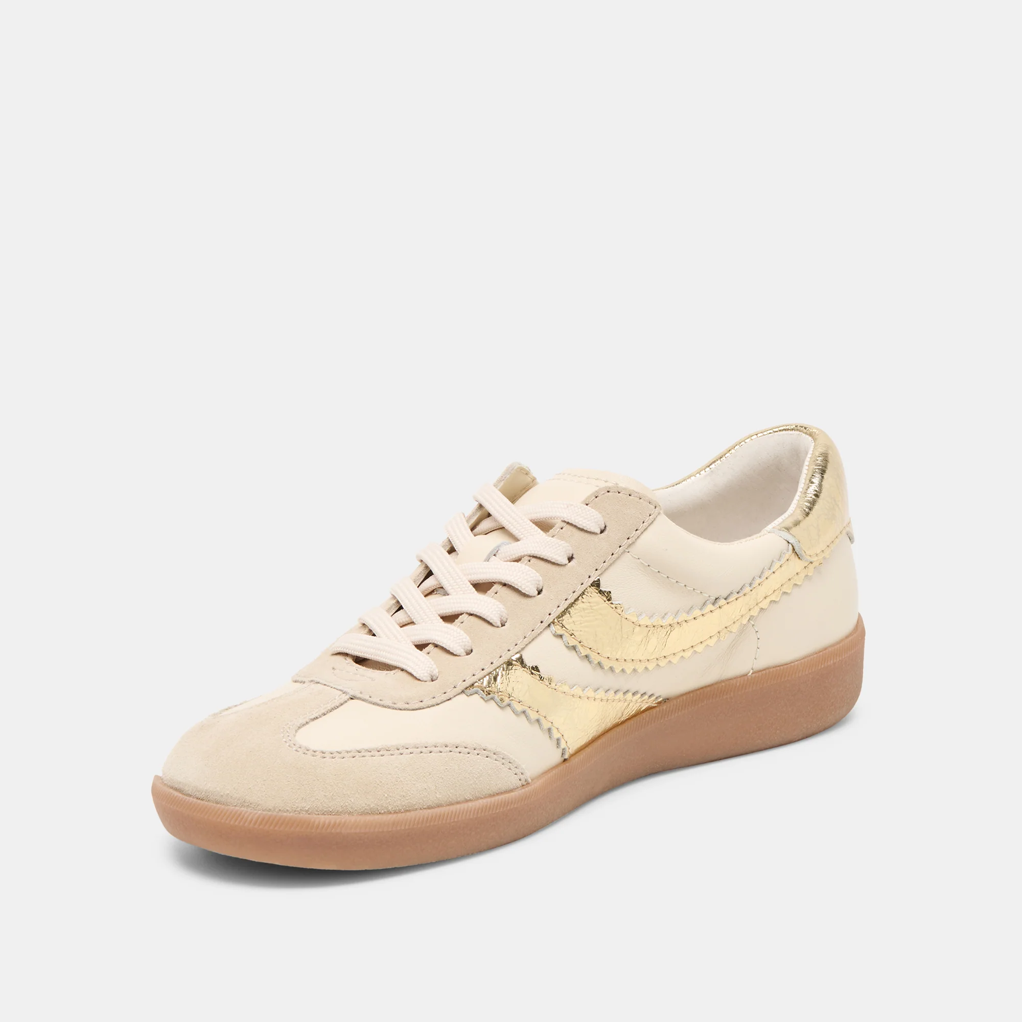 MERIT SNEAKERS WHITE GOLD LEATHER - Image 7