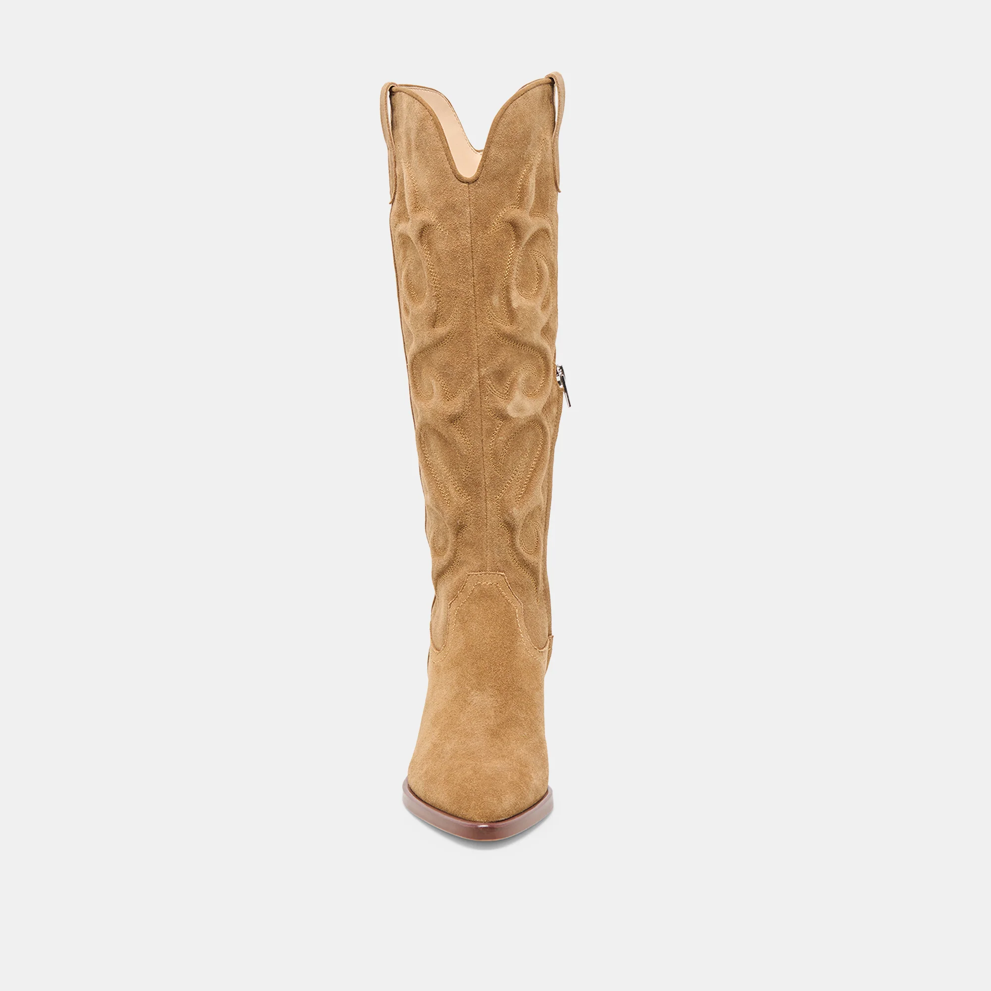 MIRLA BOOTS LT BROWN SUEDE - Image 11