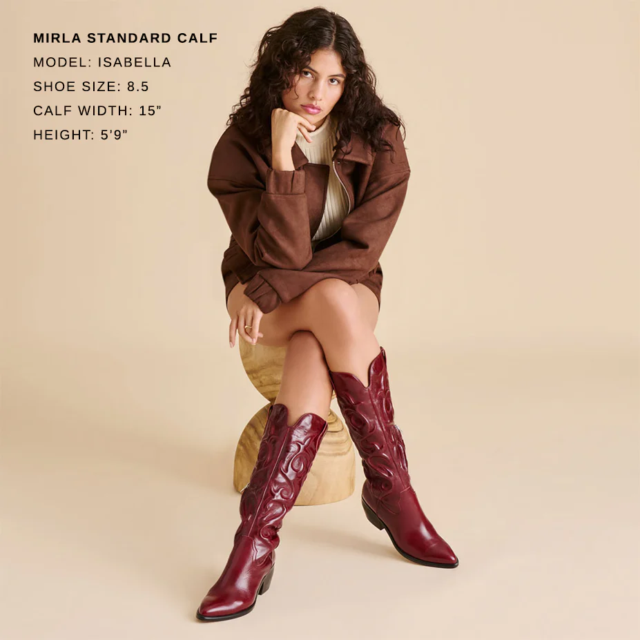 MIRLA BOOTS OXBLOOD LEATHER - Image 4