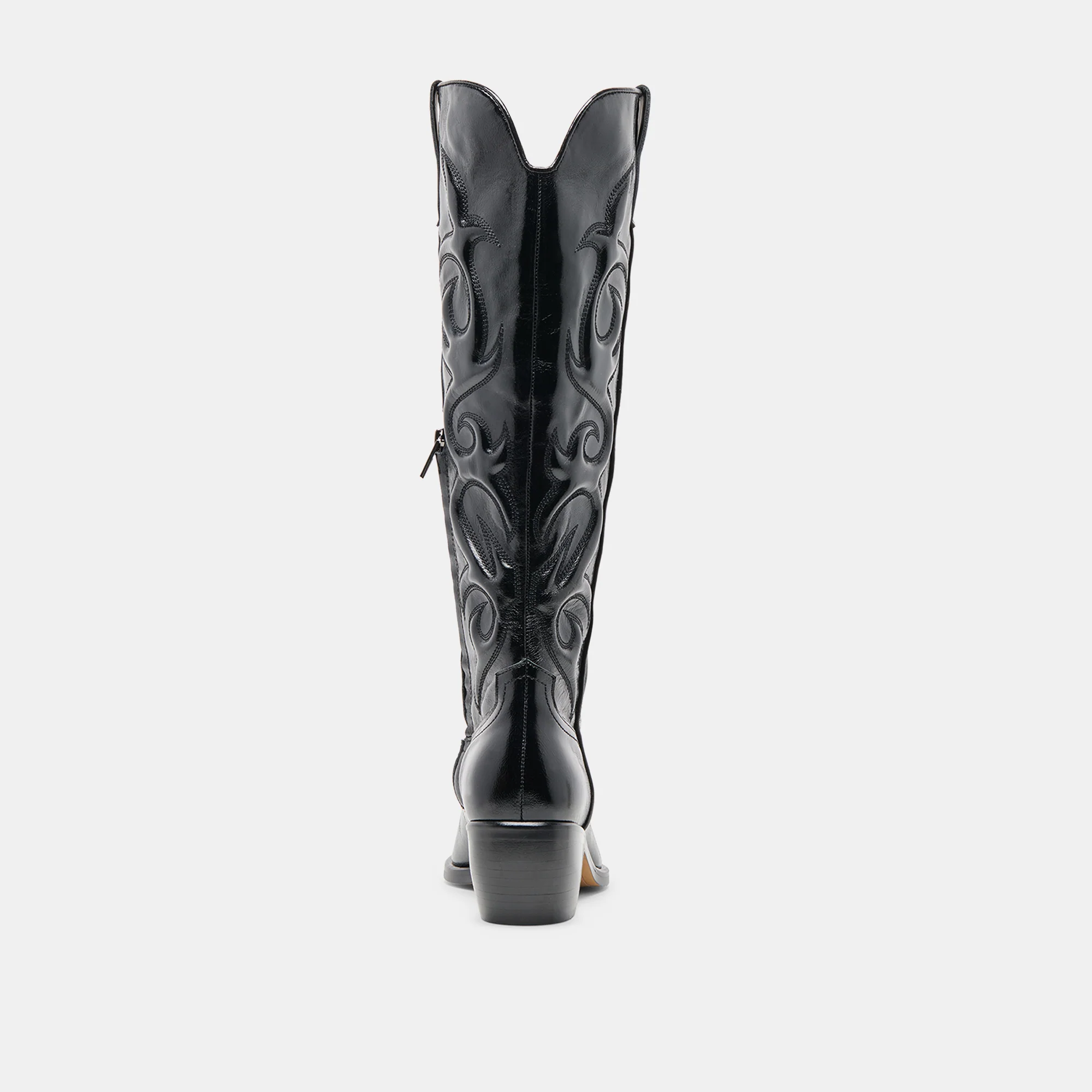 MIRLA EXTRA WIDE CALF BOOTS BLACK LEATHER - Image 11