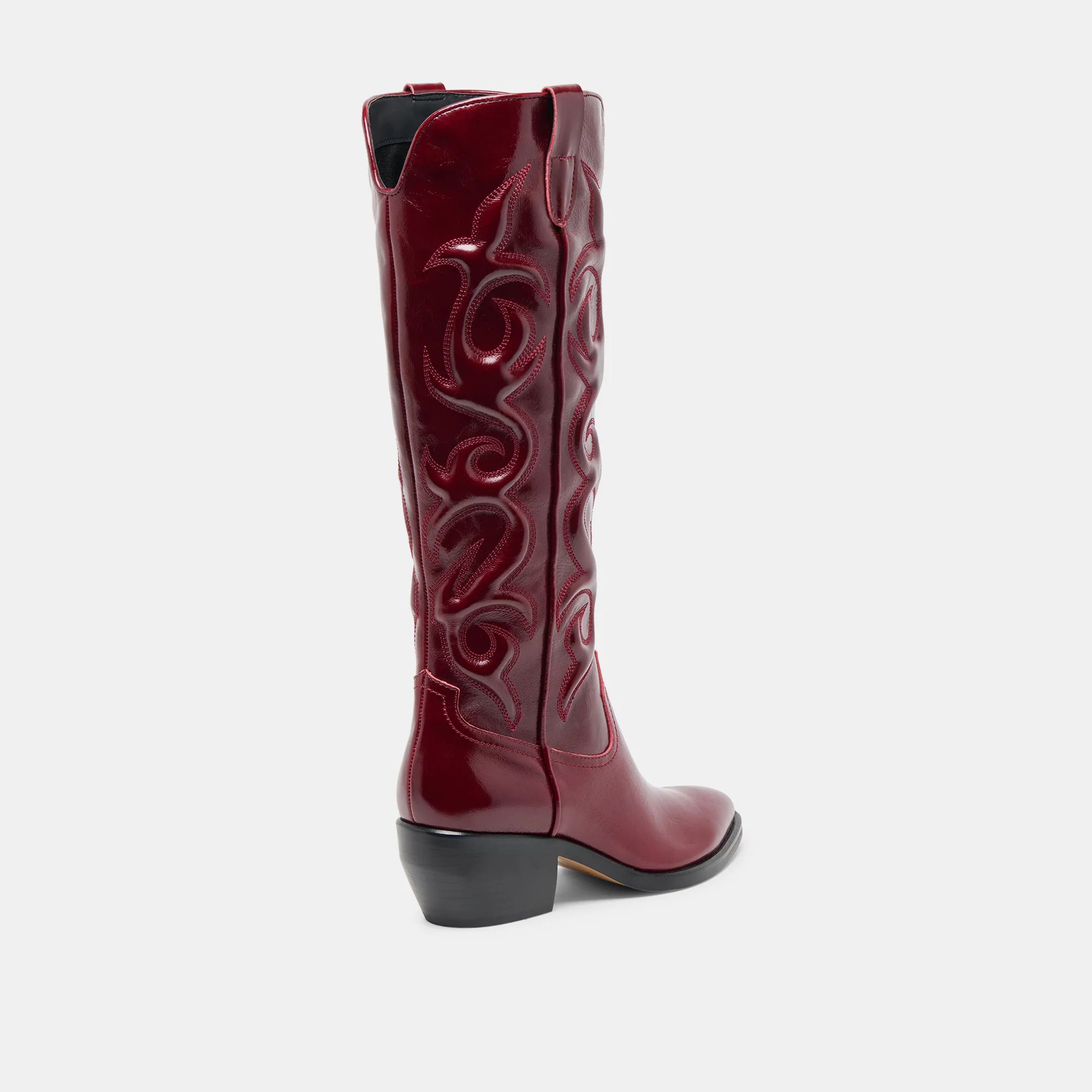 MIRLA WIDE CALF BOOTS OXBLOOD LEATHER - Image 4
