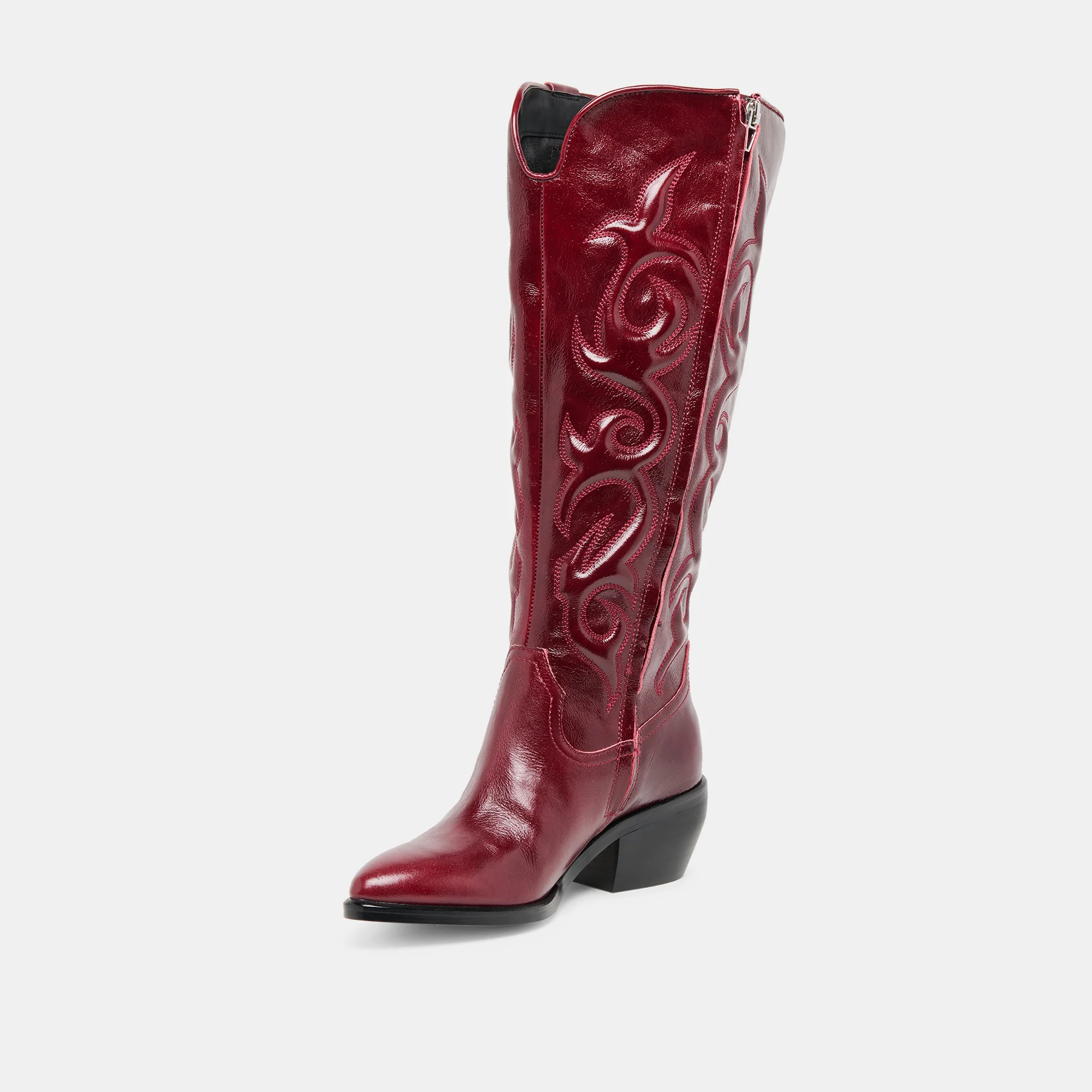 MIRLA WIDE CALF BOOTS OXBLOOD LEATHER - Image 5