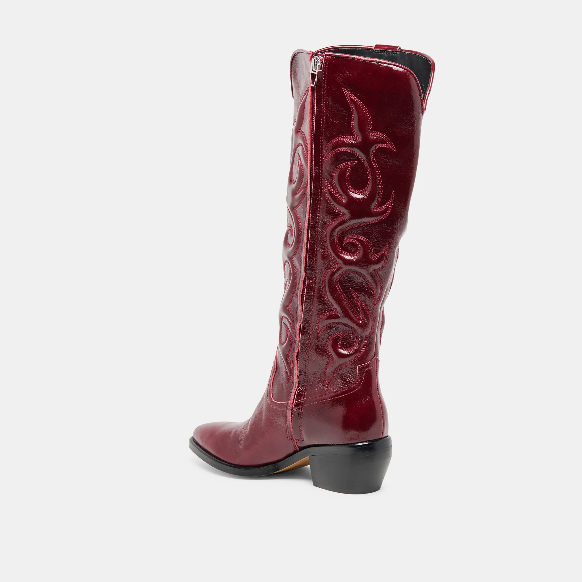 MIRLA WIDE CALF BOOTS OXBLOOD LEATHER - Image 6