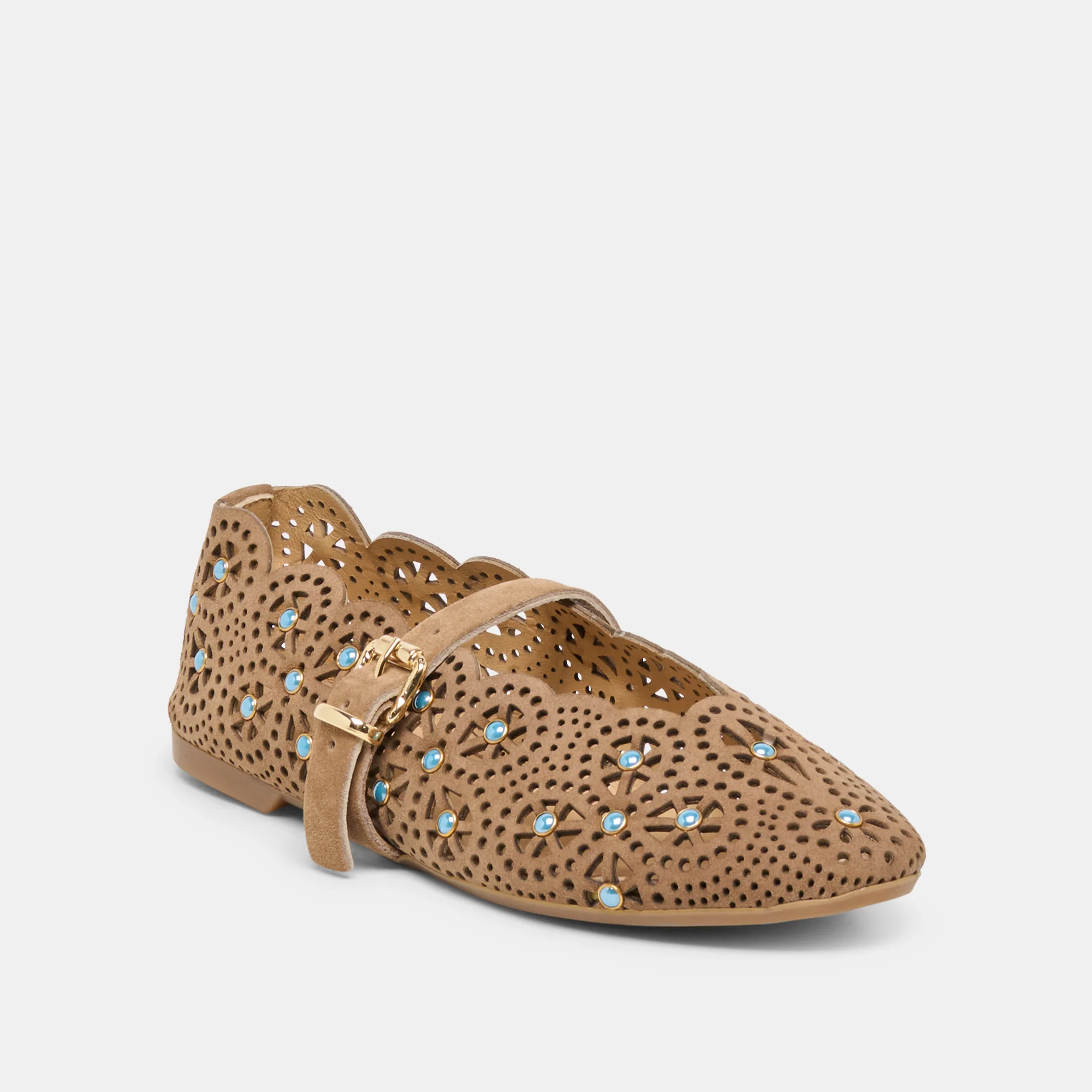 MORGIN BALLET FLATS MUSHROOM SUEDE - Image 2