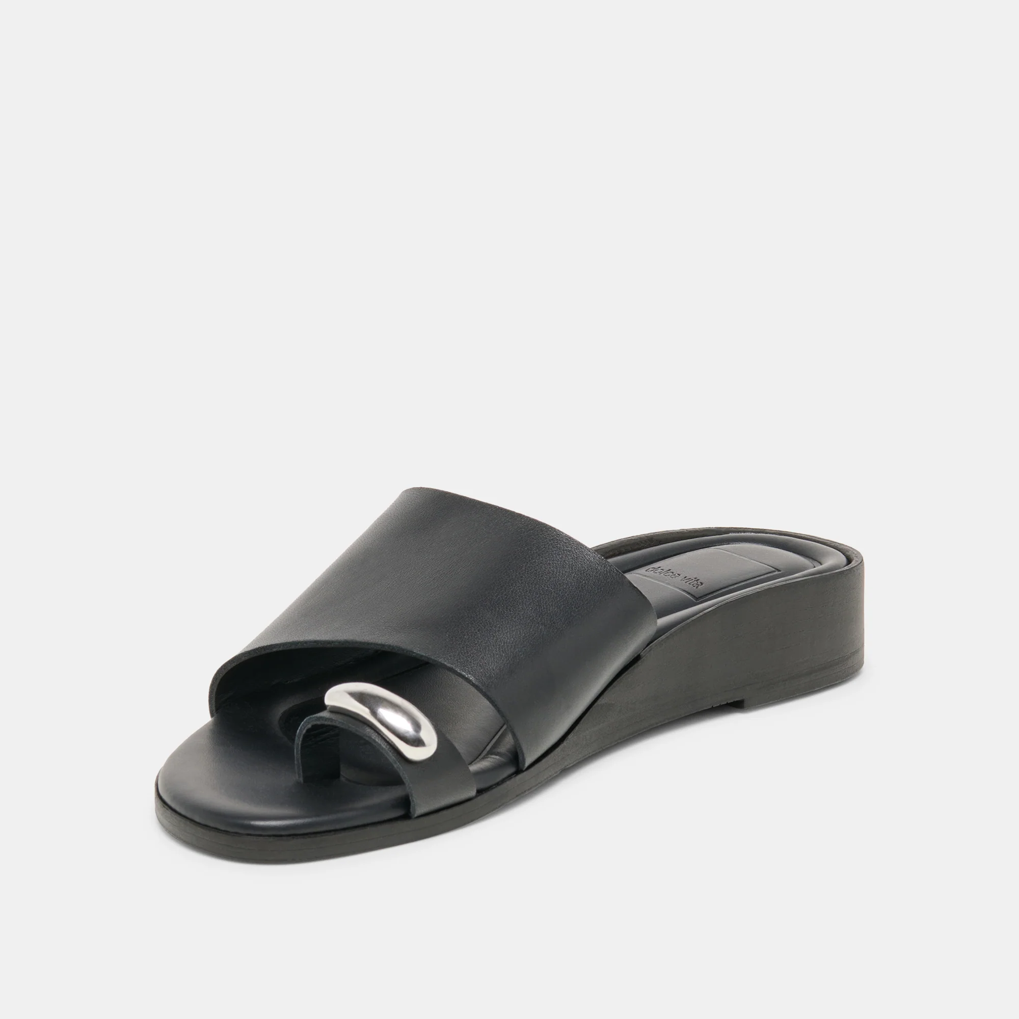 MOXY SANDALS BLACK LEATHER - Image 4