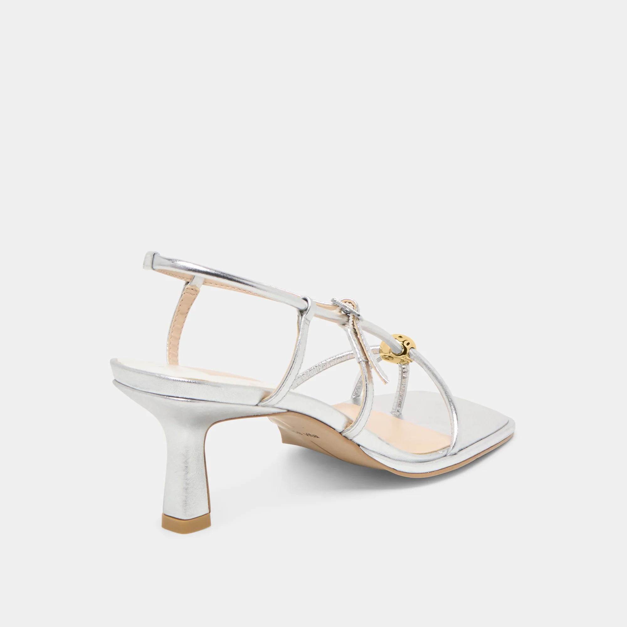 MYLEE HEELS SILVER DISTRESSED LEATHER - Image 3