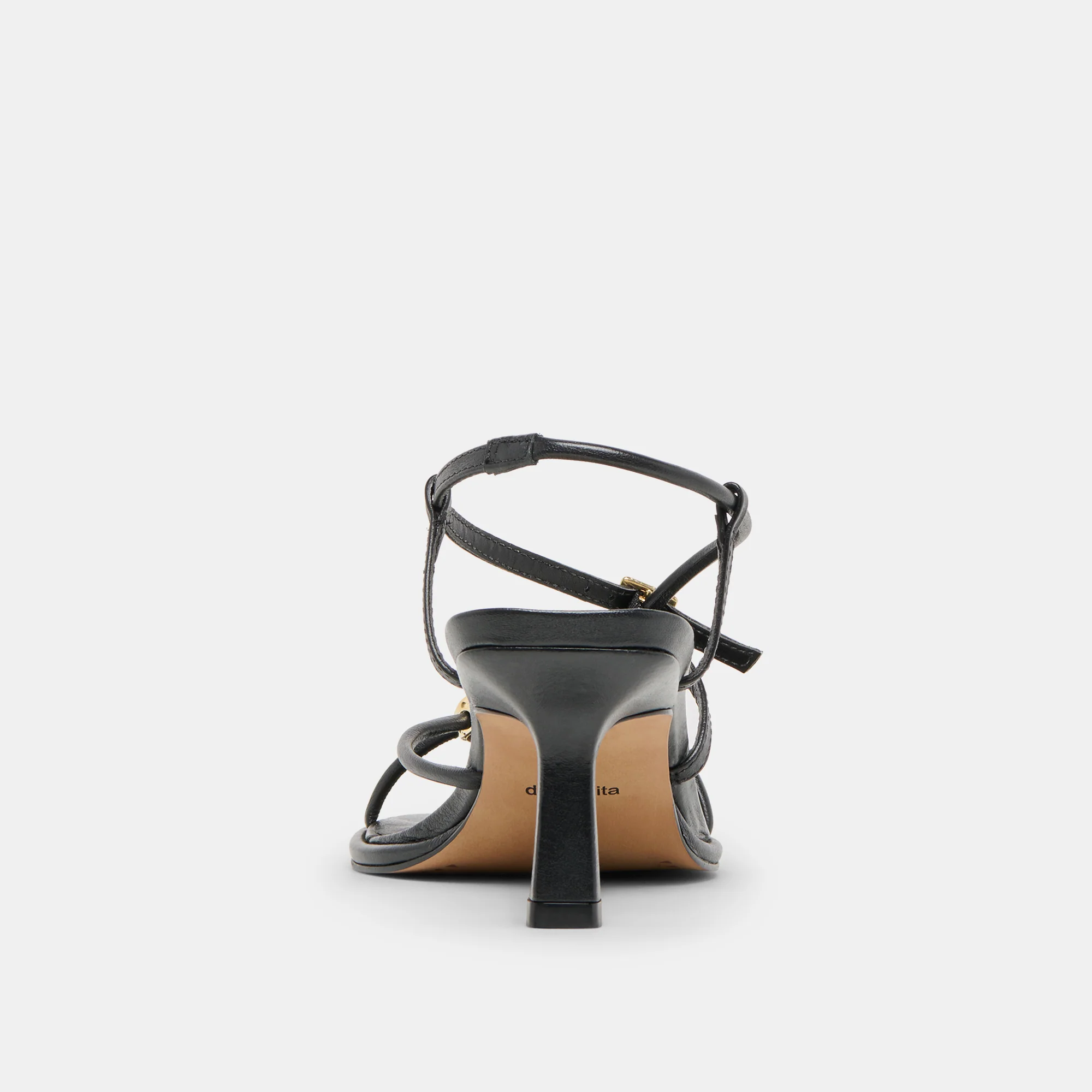 MYLEE WIDE HEELS BLACK LEATHER - Image 7