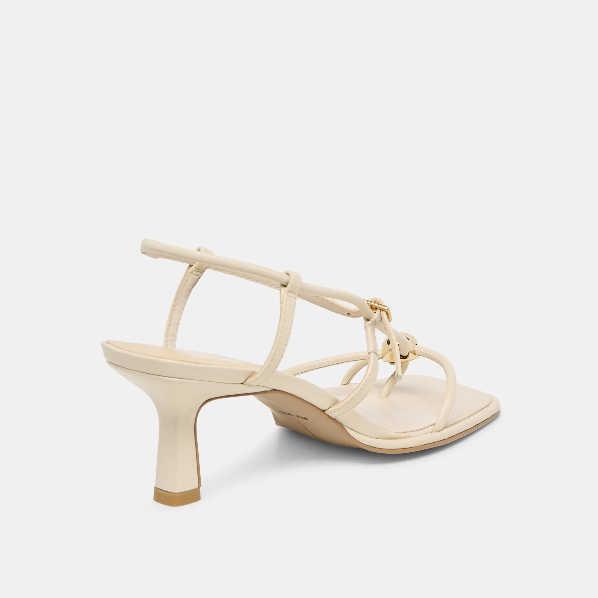 MYLEE WIDE HEELS CREME LEATHER - Image 3