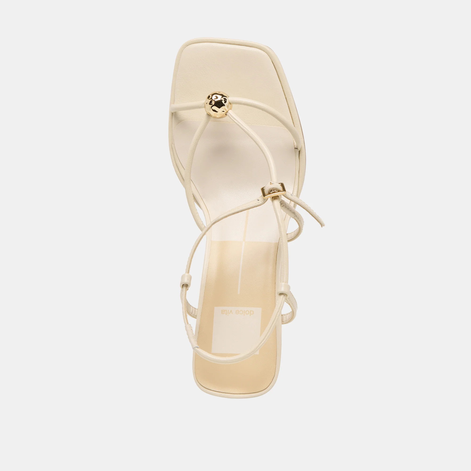 MYLEE WIDE HEELS CREME LEATHER - Image 8