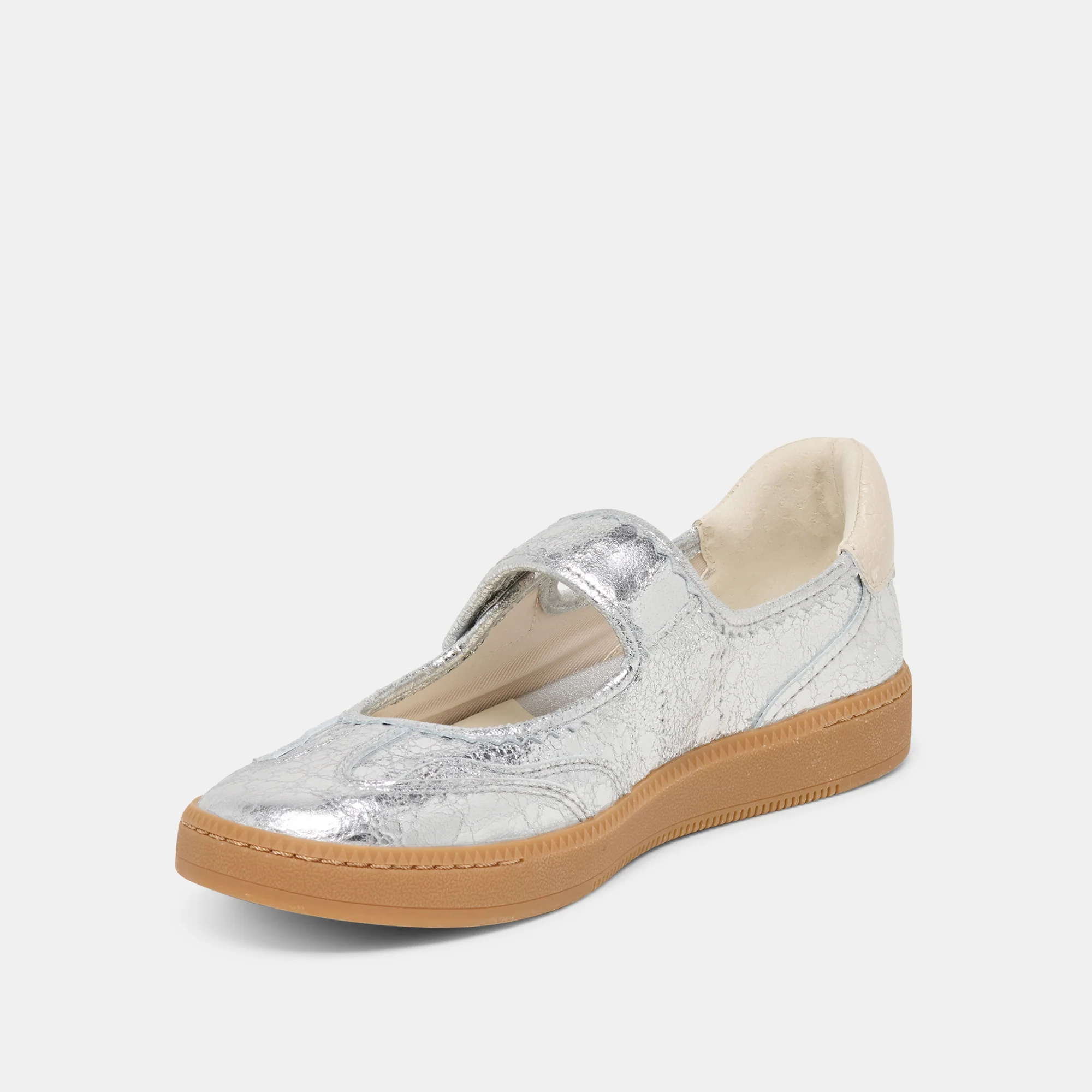 NANET SNEAKERS SILVER LEATHER - Image 6