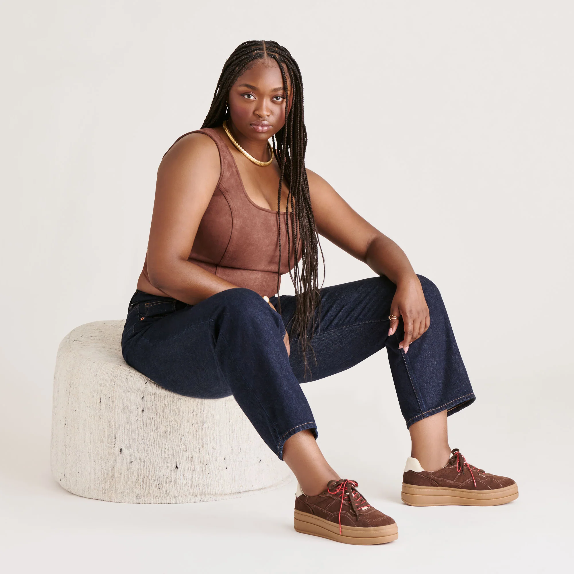 NAOMY H2O SNEAKERS DK BROWN SUEDE - Image 4