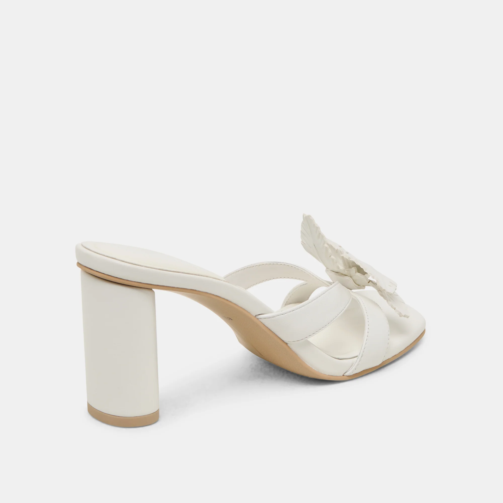 NIKIL HEELS WHITE LEATHER - Image 5