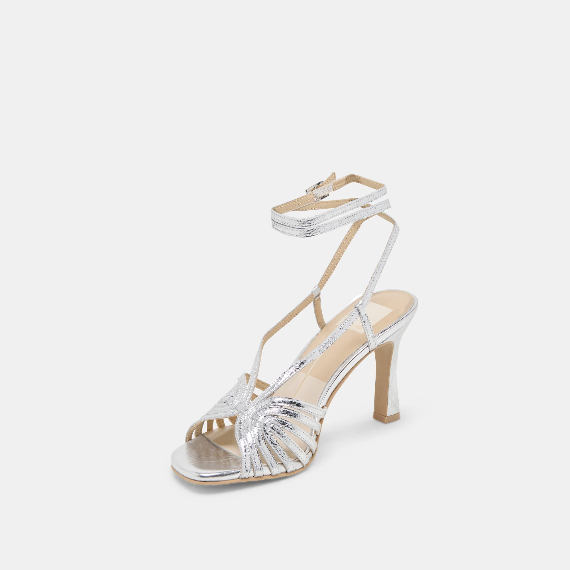 NIVANA HEELS SILVER DISTRESSED LEATHER - Image 7