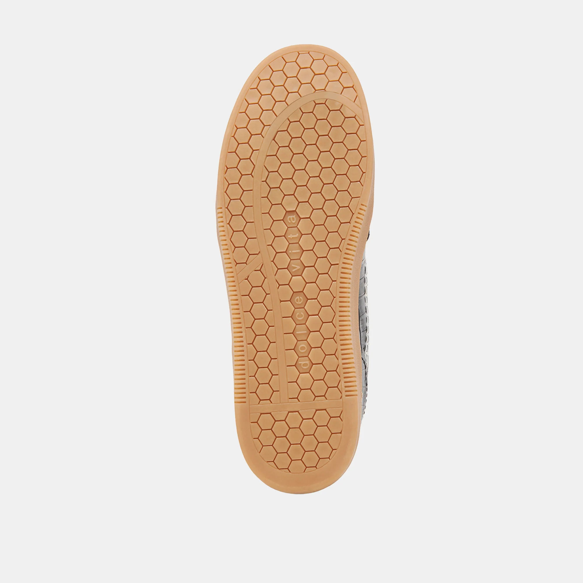 NOTICE STITCH SNEAKERS NOIR CROCO EMBOSSED LEATHER - Image 11