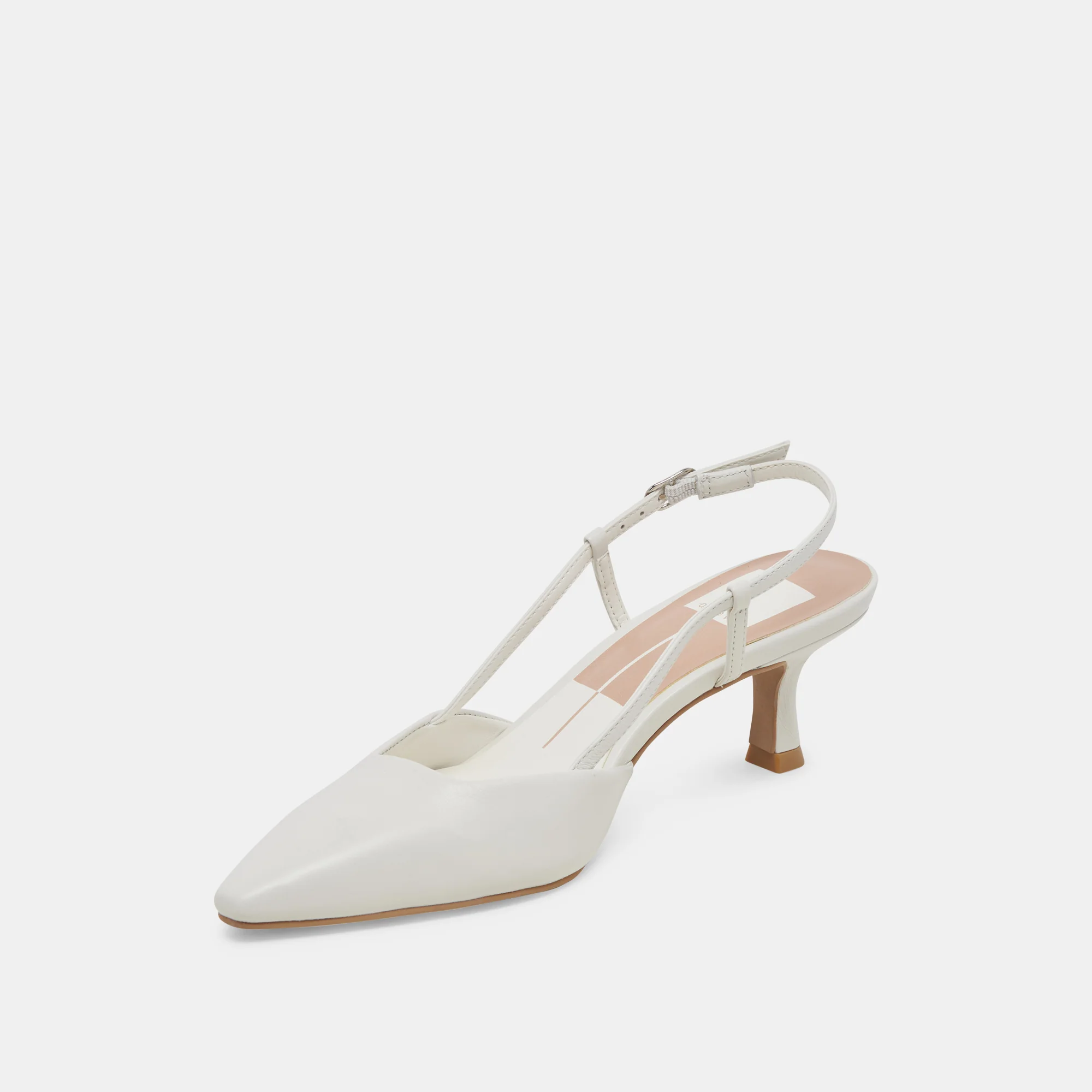 ODELA HEELS WHITE LEATHER - Image 6