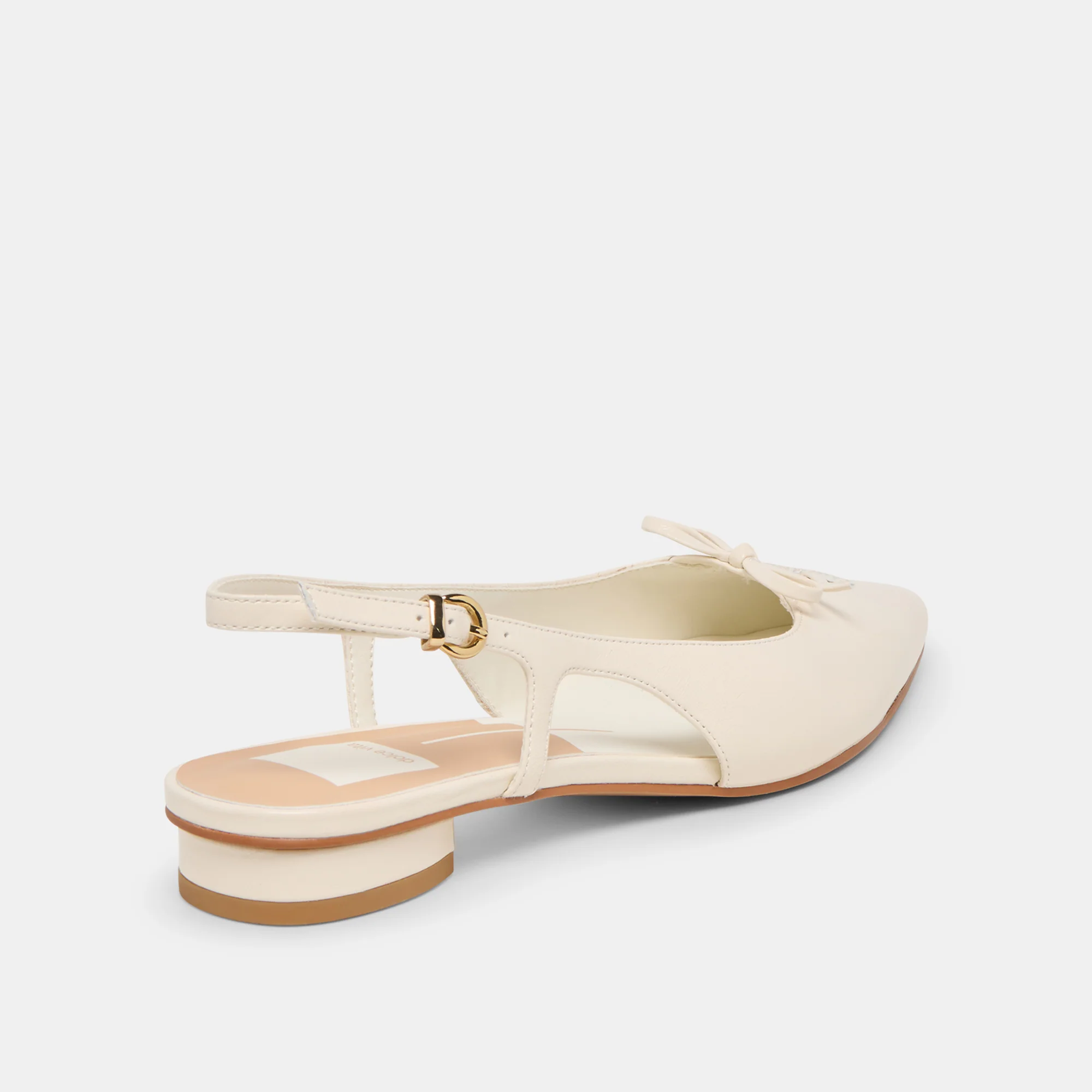OWANA FLATS OFF WHITE LEATHER - Image 5