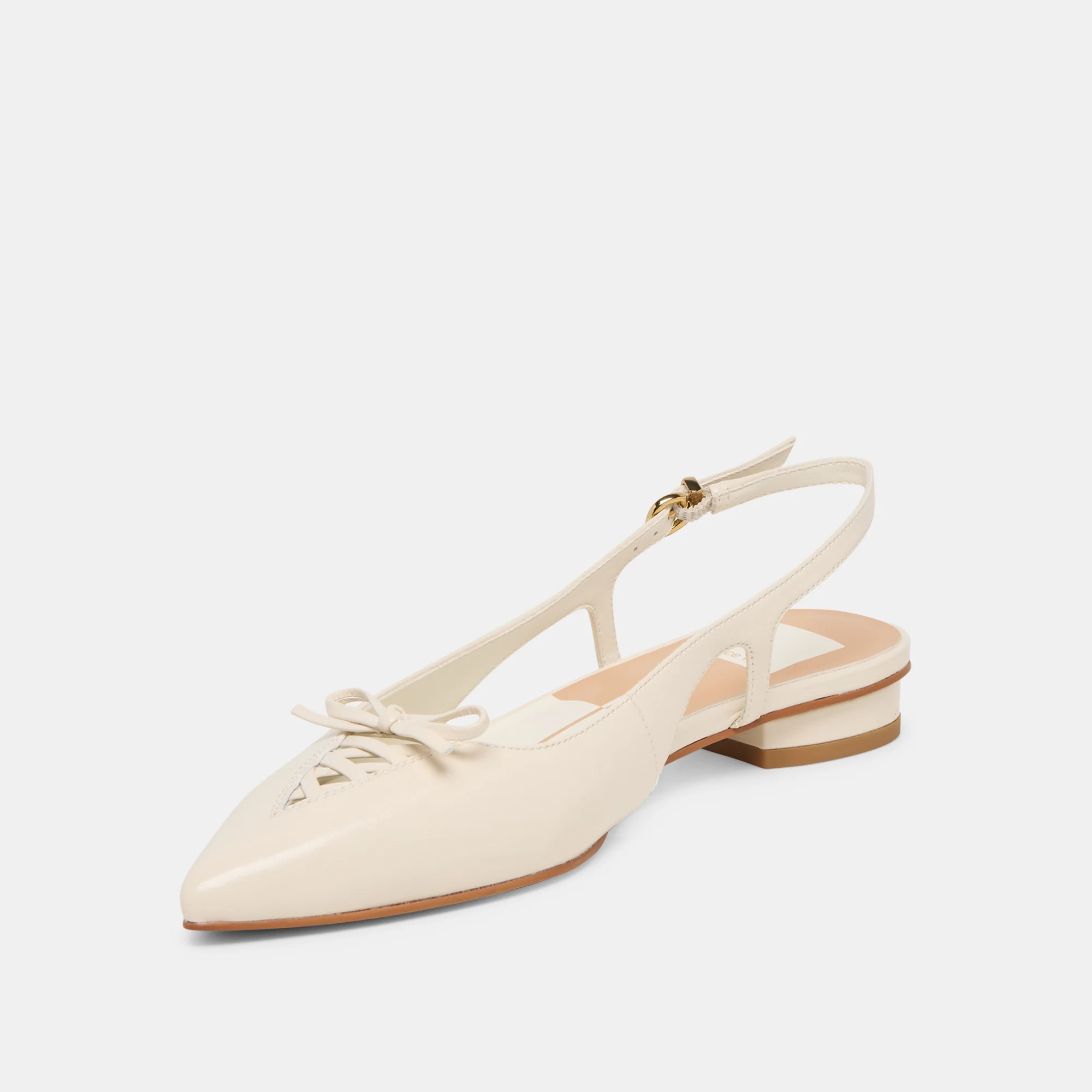 OWANA FLATS OFF WHITE LEATHER - Image 6