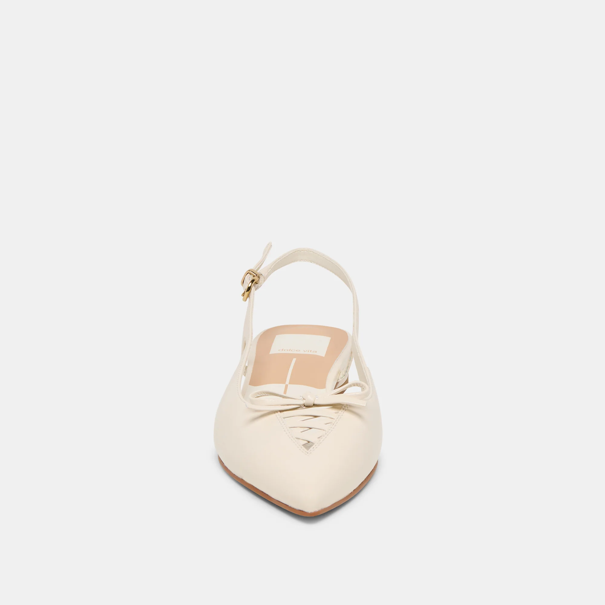 OWANA FLATS OFF WHITE LEATHER - Image 8