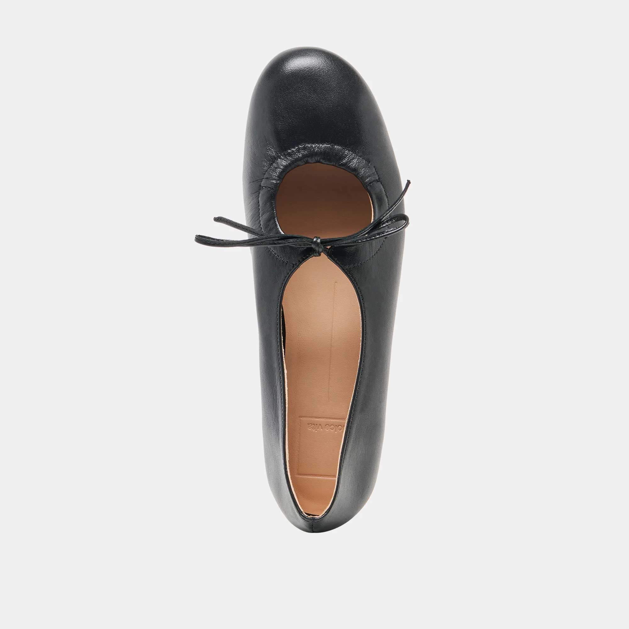 PAZEY BALLET FLATS BLACK LEATHER - Image 9