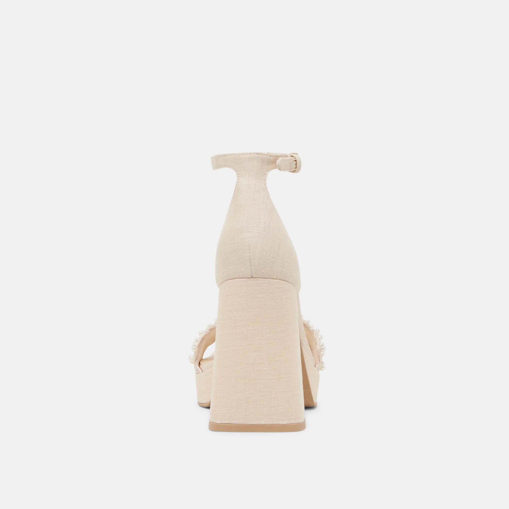 PELTIN PEARL HEELS VANILLA WOVEN RAFFIA - Image 11
