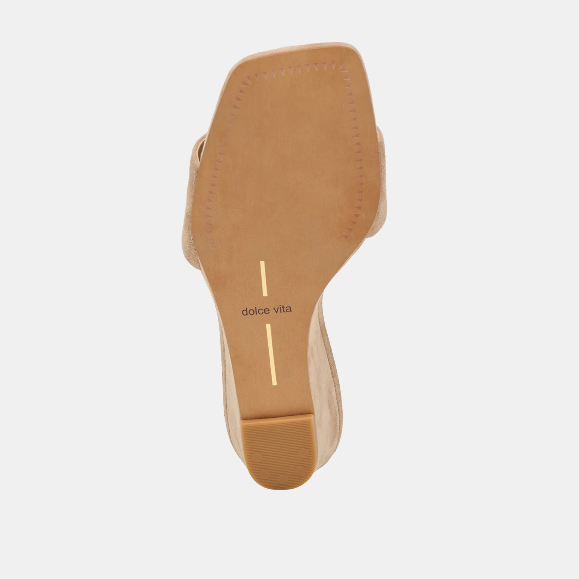QAILY WIDE WEDGES CAMEL SUEDE - Image 9