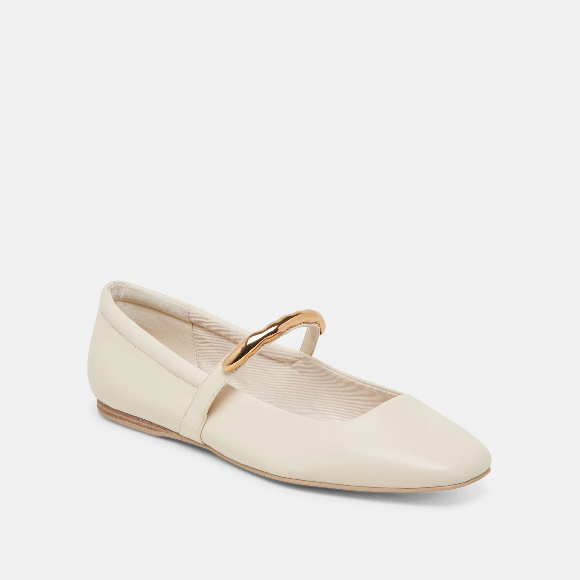 RADYA BALLET FLATS CREME LEATHER - Image 3