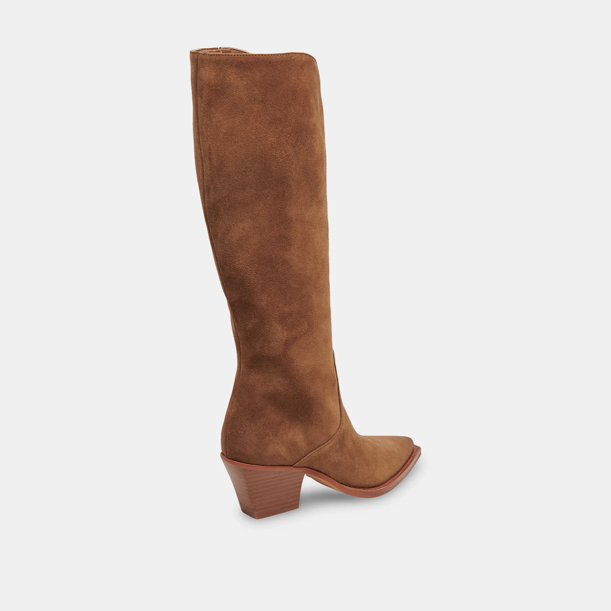 RAJ EXTRA WIDE CALF BOOTS BROWN SUEDE - Image 11