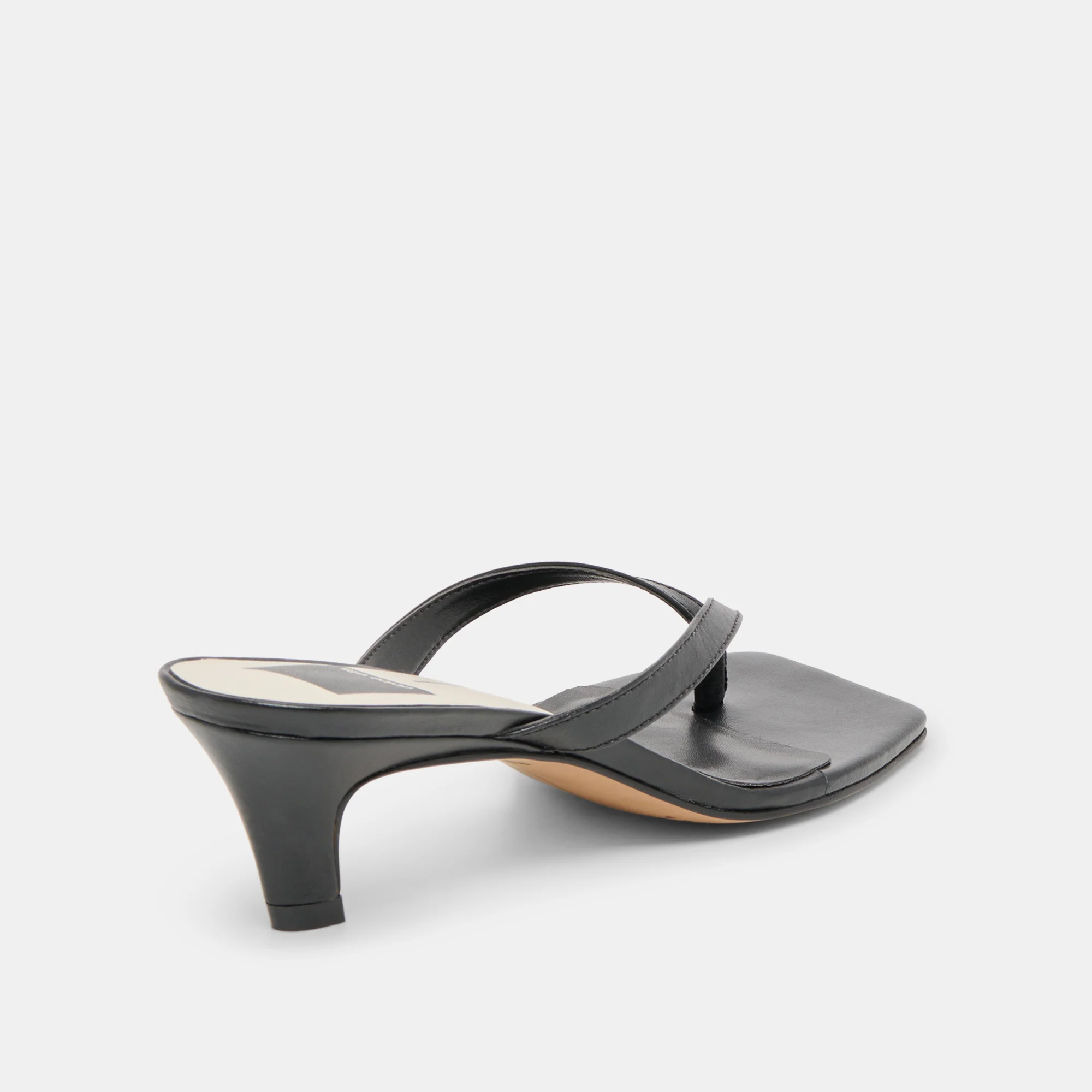 RAMIA HEELS BLACK LEATHER - Image 5