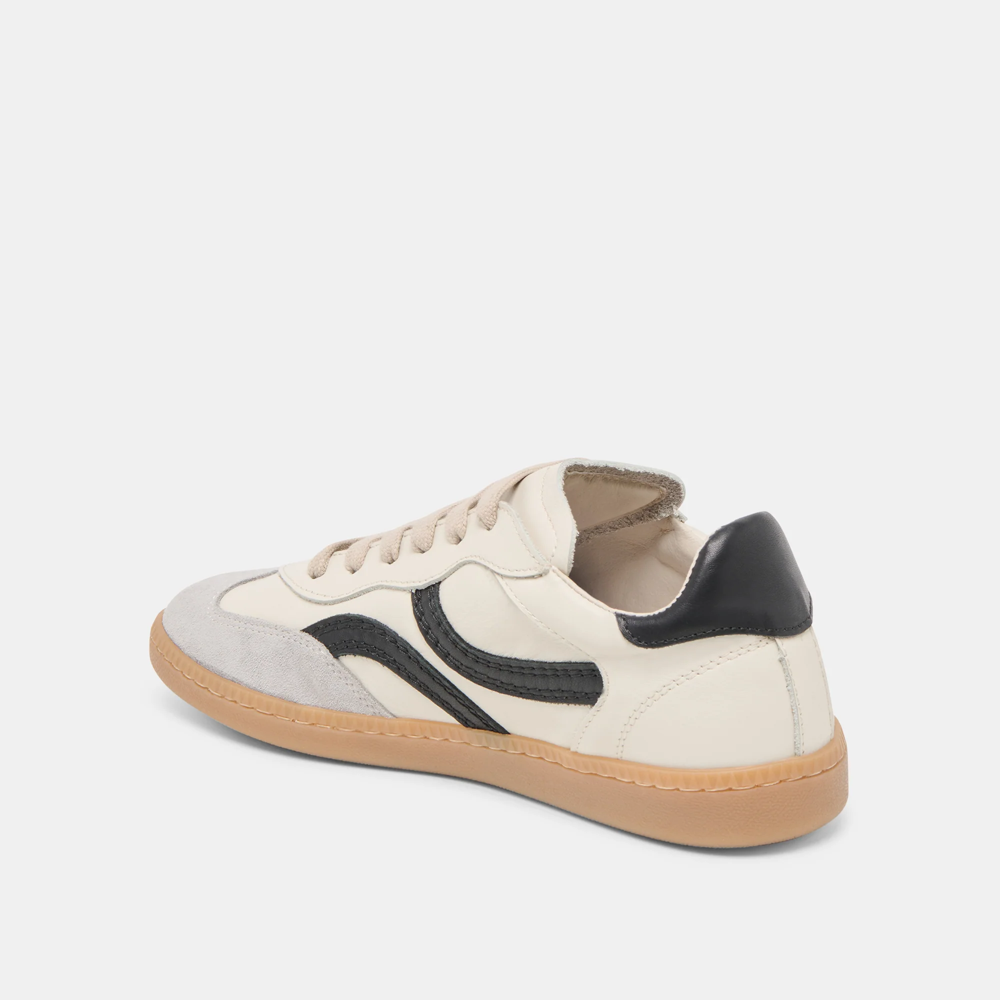 REBEL SNEAKERS WHITE BLACK LEATHER - Image 11